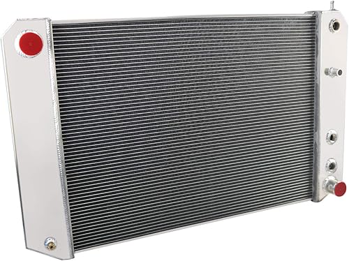 Chevy Kodiak Radiador, GMC Topkick radiador, radiador de aluminio para camioneta Chevy GMC C60 C6500 C70 C7500 C7500 C6000 C7000 C7000 1991-2002, 4