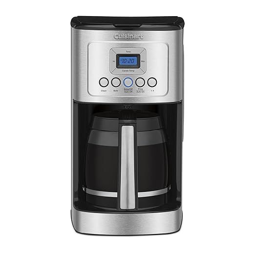 Cuisinart DCC-3200 Programmable Coffeemaker with Glass Carafe and Stainless Steel Handle, 14 Cup, Light Grey