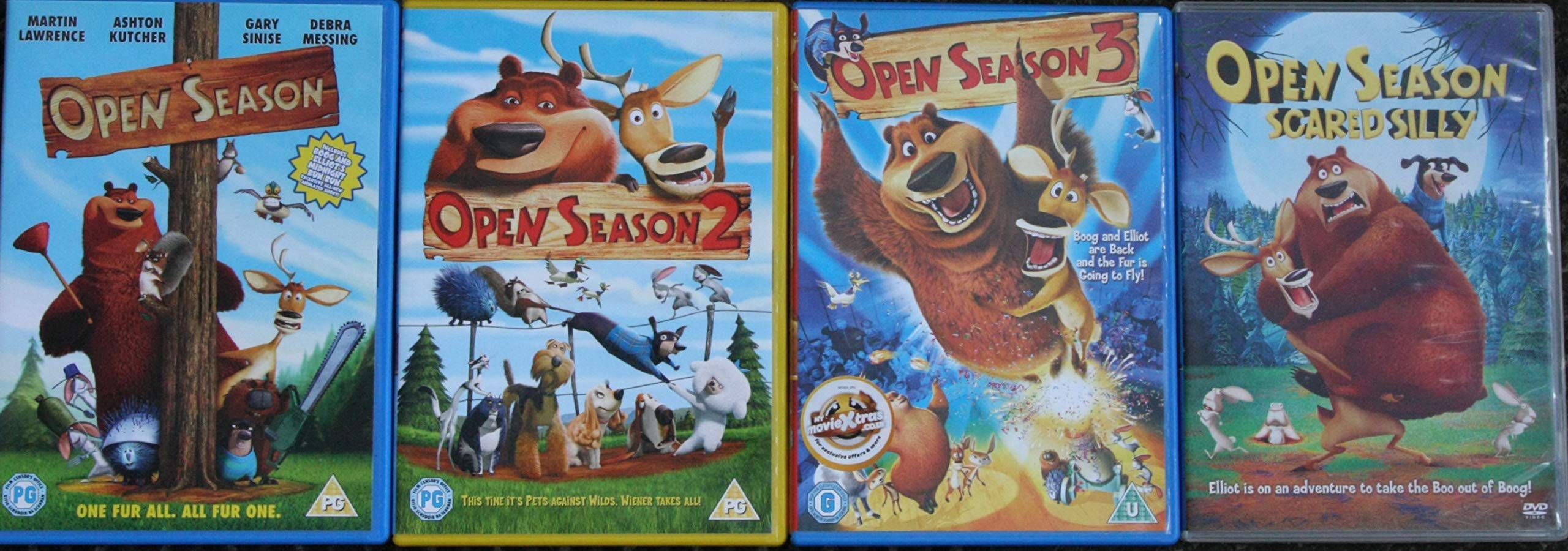 Open Season 1-4 DVD Colección Completa Ideal para Tardes de Cine Familiar y Maratones Infantiles