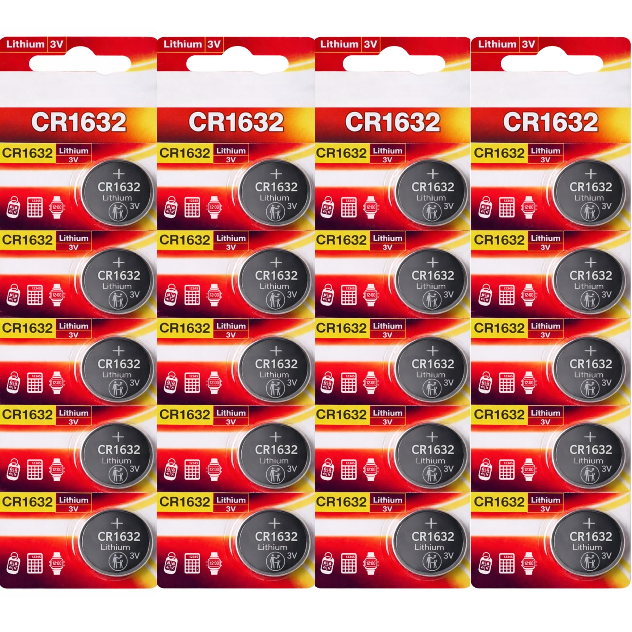 CR2032 Batteries, Long Lasting 3V Lithium Coin Cell 2032 Battery for Apple Airtag, Car Key Fobs, Watches, Heart Rate Monitors, Scales, LED Candles, Calculators & Other Small Devices (Pack of 2) — view 6