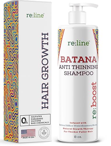 Champú de aceite Batana para el crecimiento del cabello para cabello fino, champú Batana para adelgazamiento del cabello para hombres y mujeres con