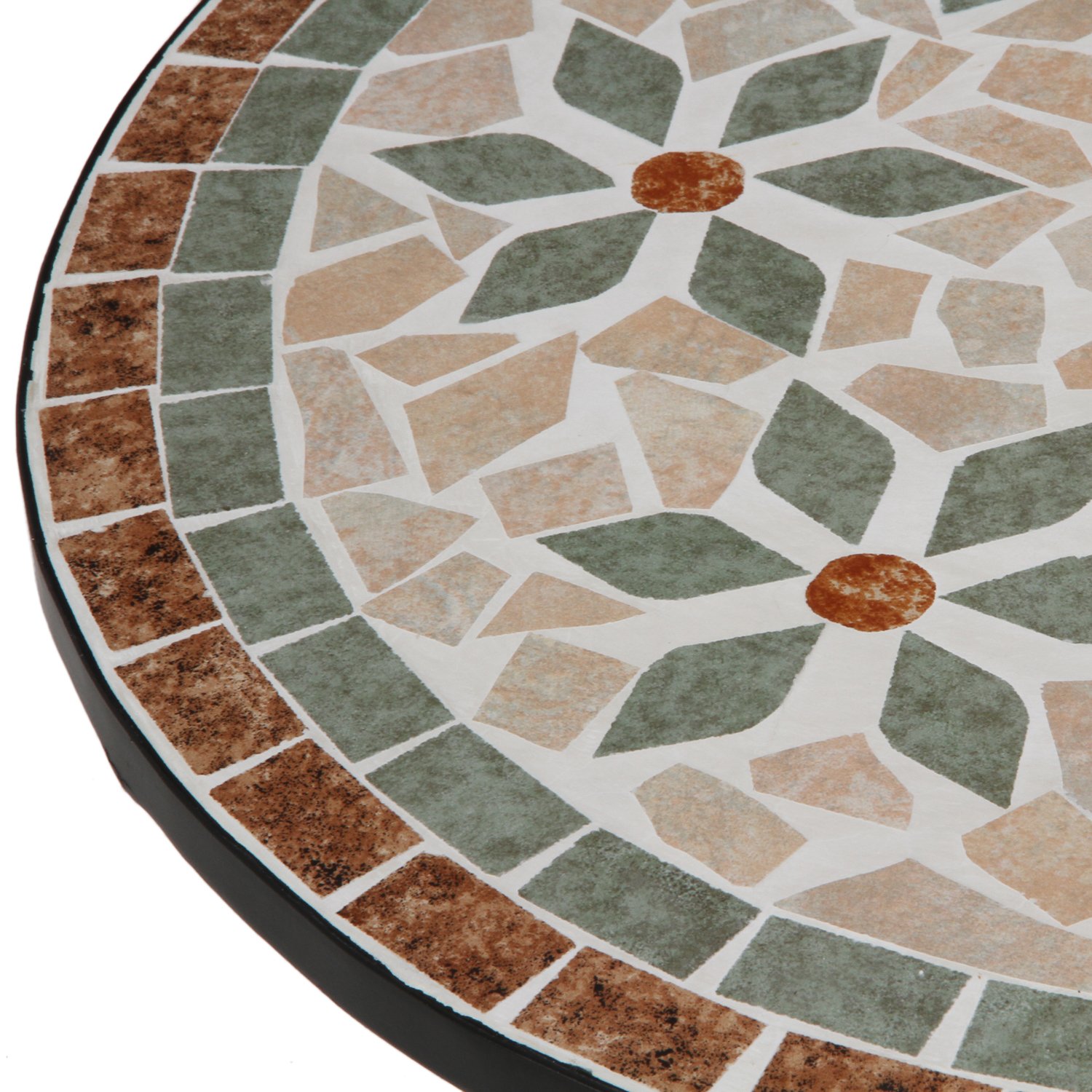 ガーデンテーブル 幅61×奥行61×高さ69.5cm 花柄 屋外 ガーデンテーブル 幅61×奥行61×高さ69.5cm 花柄 屋外