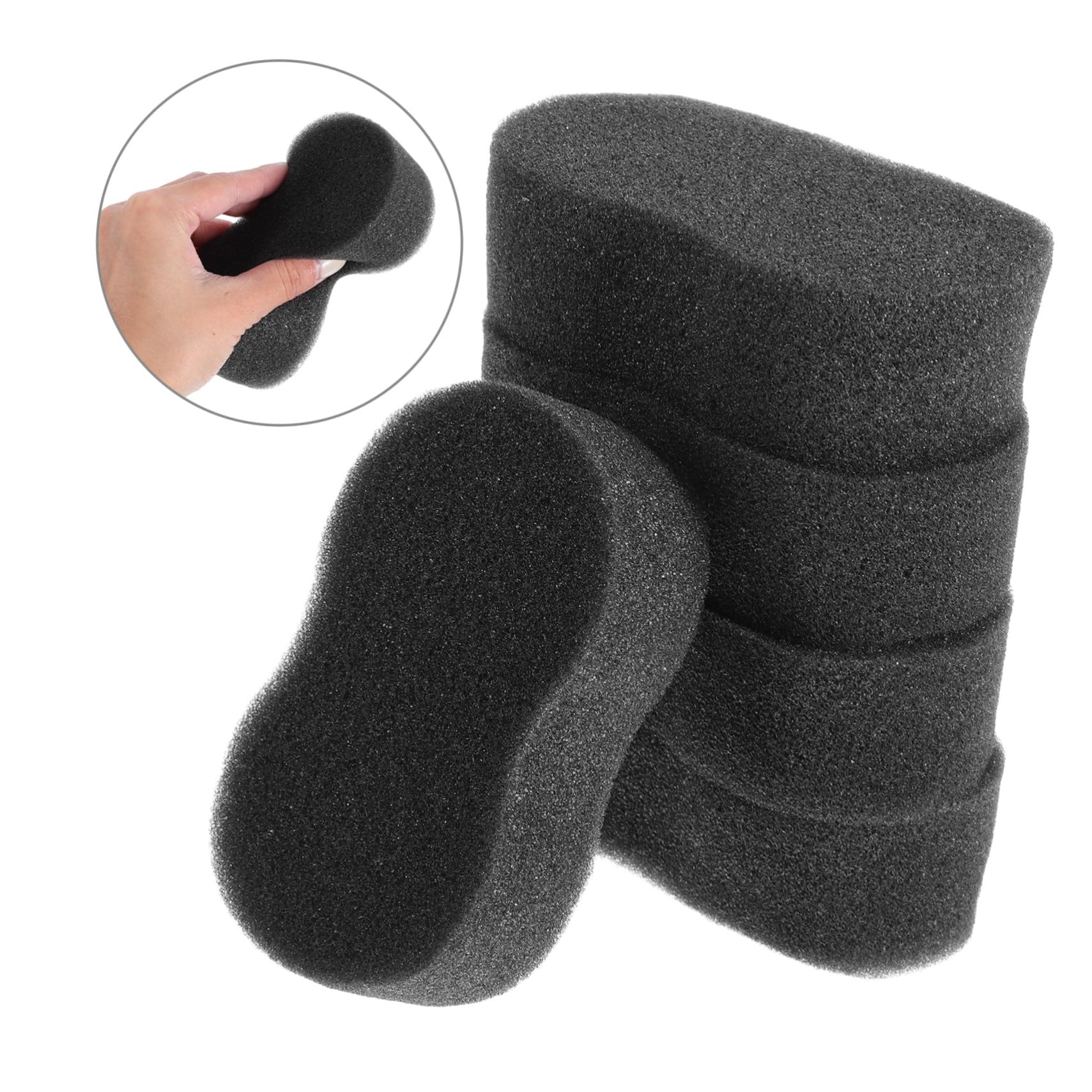 SUPVOX Set 5 Spugne per Pulizia del Corpo Equino, Accessori per Bagno Equini, Salviette in Spugna Morbida per Toelettatura e Cura degli Equini