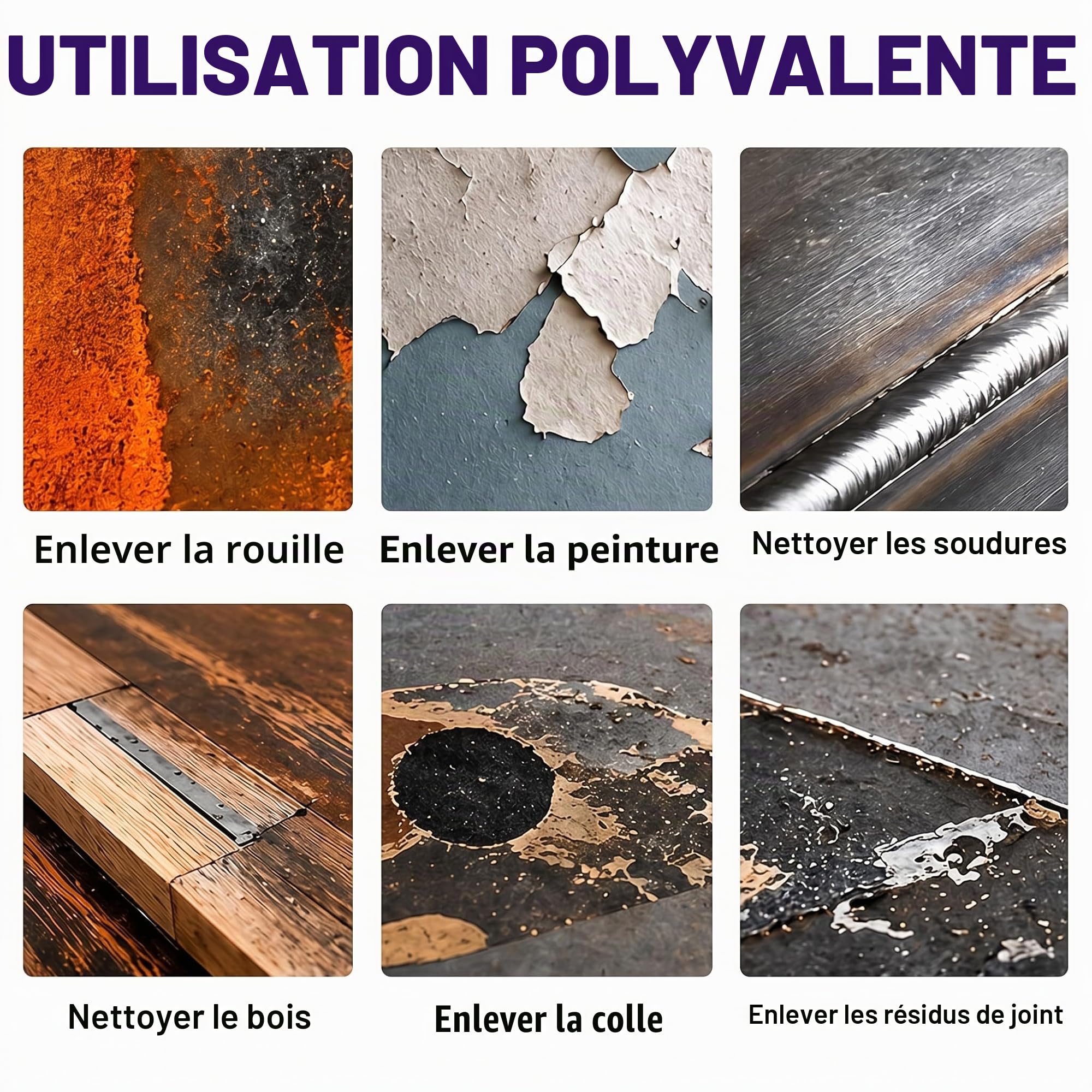 Woltersberger Lot de 5 disques de nettoyage et décapage pour meuleuse d'angle en nylon non tissé avec carbure de silicium Ø 125 mm