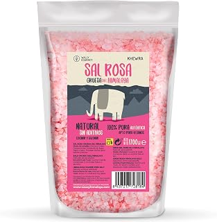 Sal Rosa Del Himalaya Gruesa (1700Gr.) 100% Natural, Sin Aditivos, Sin Refinado. Sal Gruesa Mayor Contenido En Oligoelementos. Para Sazonar Y Condimentar. Sal Gorda Origen: Punjab, Pakistan
