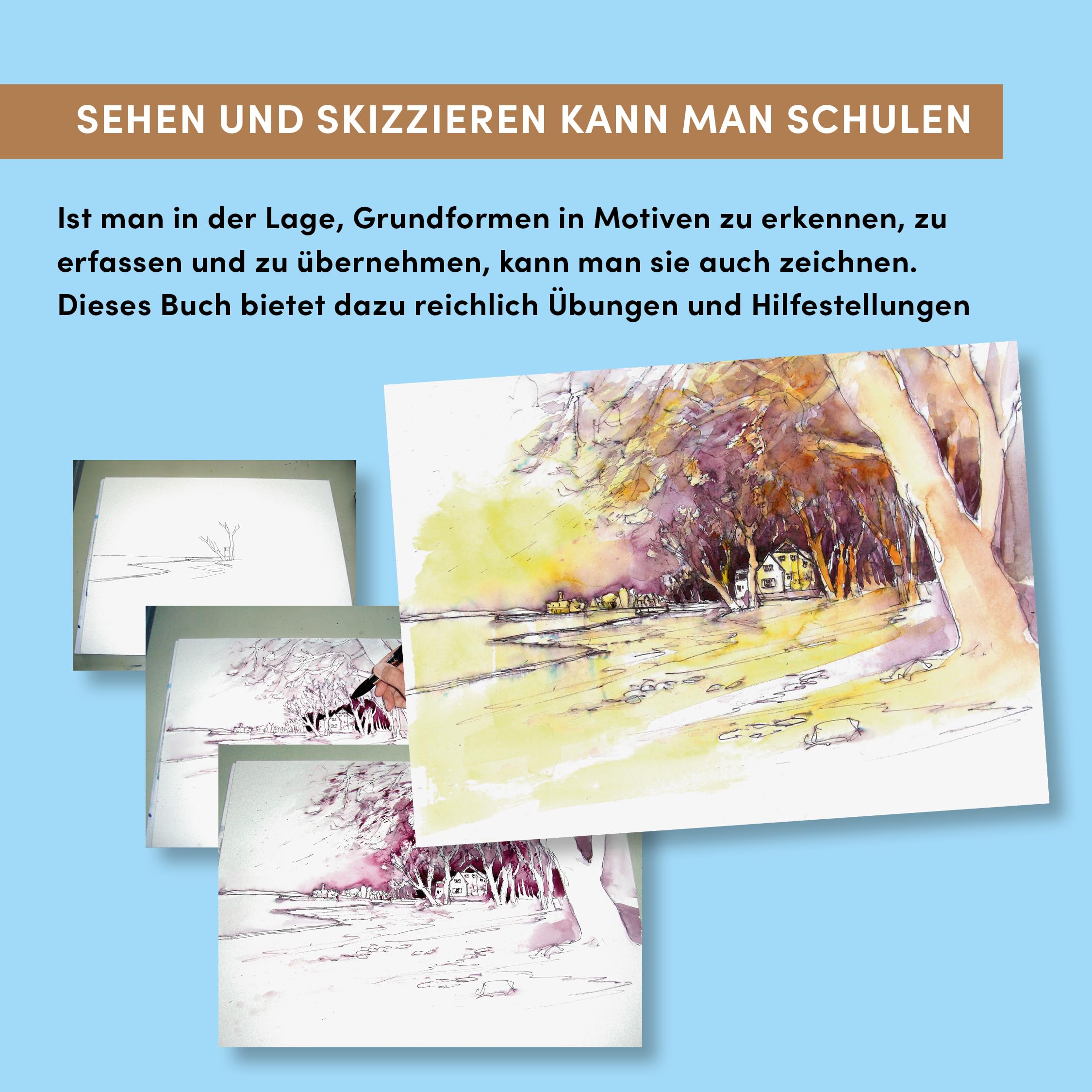 Richtig Sehen & locker Skizzieren: Praxisnah perspektivisch Zeichnen lernen. Mit Motivsucher