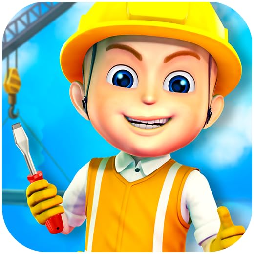 Construir cidades Jogo criança : jogo de construção para as crianças - escavadoras, caminhões e guindaste para construir a cidade ! GRATUITO