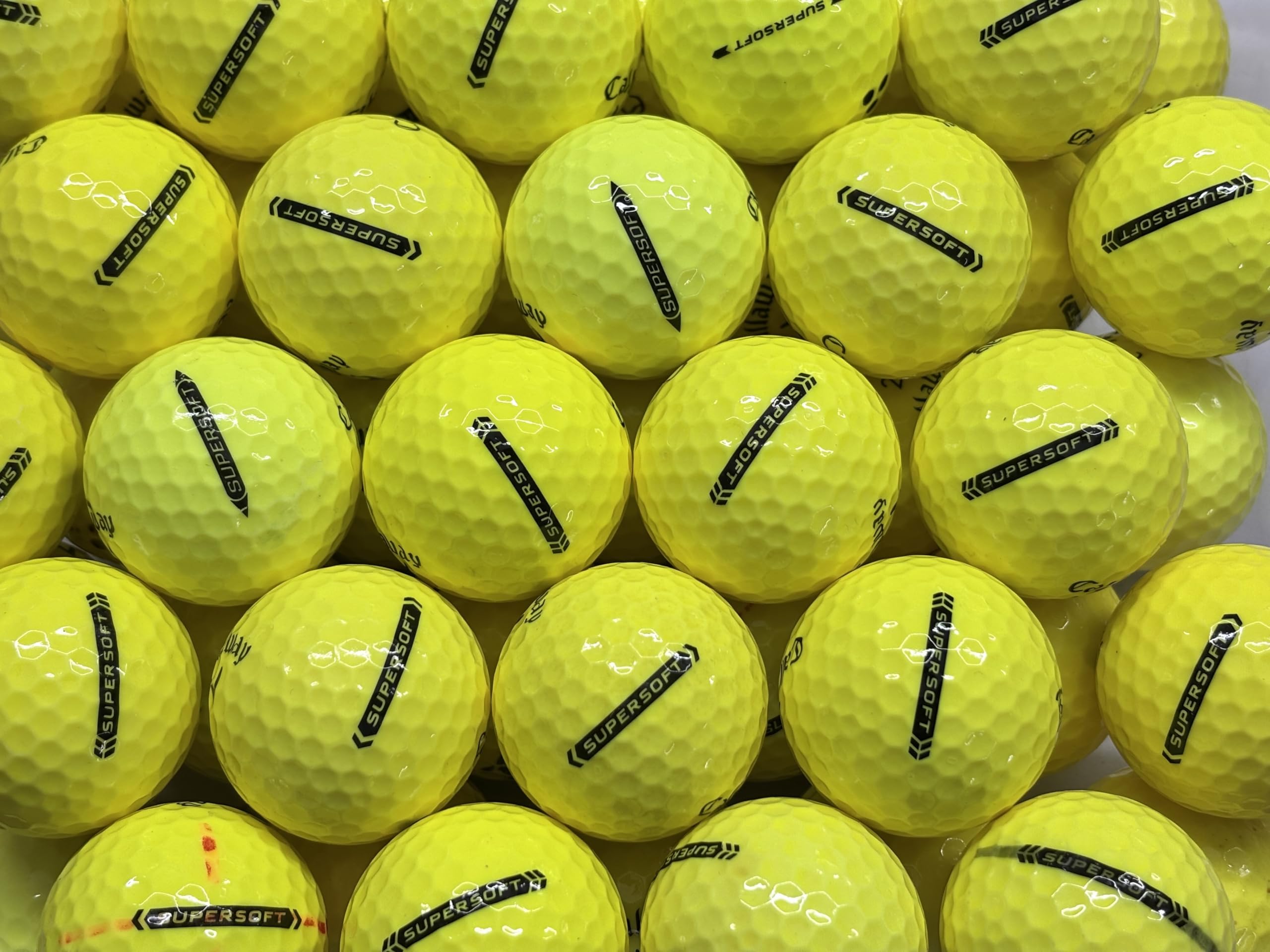 20 Supersoft yellow golf lake balls Pearl/Grade A for callaway recycled