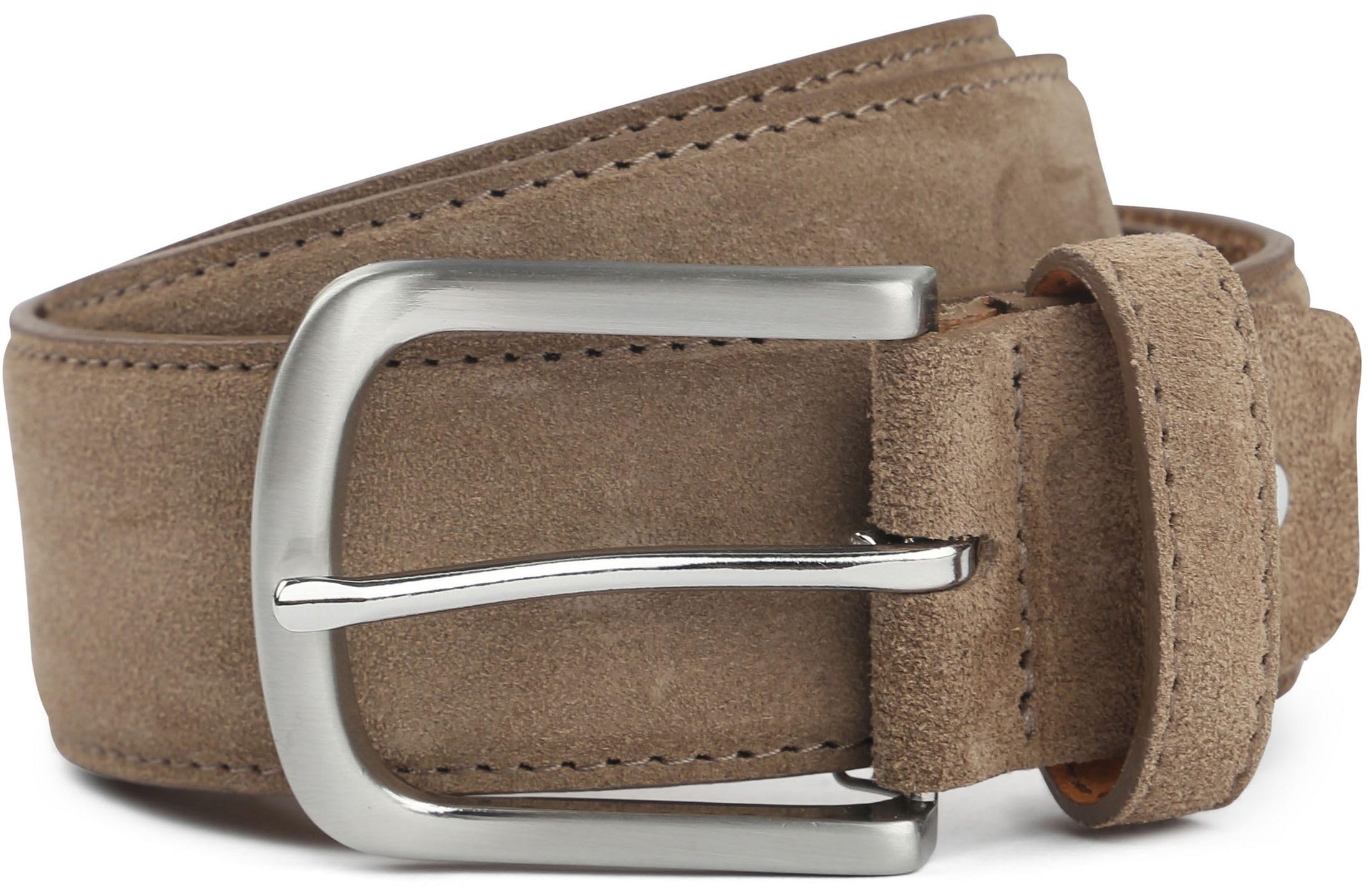 Suitable Belt Suede Leather Brown size 105