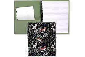 Steel Mill & Co. 11" x 9.5" Cute Mushroom Journal Notebook