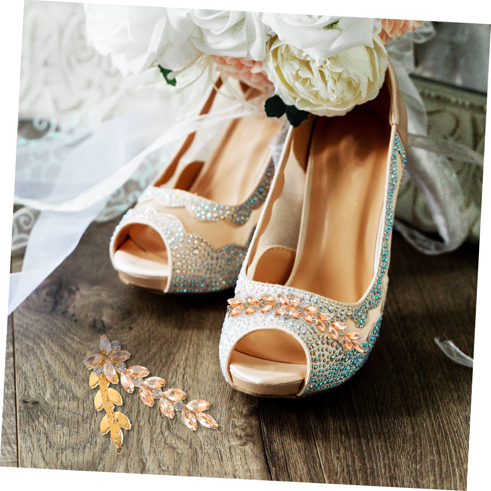 NUOBESTY 4pezzi Per Matrimonio Applique Per Scarpe e Borse Accessorio Per Cerimonie e Speciali