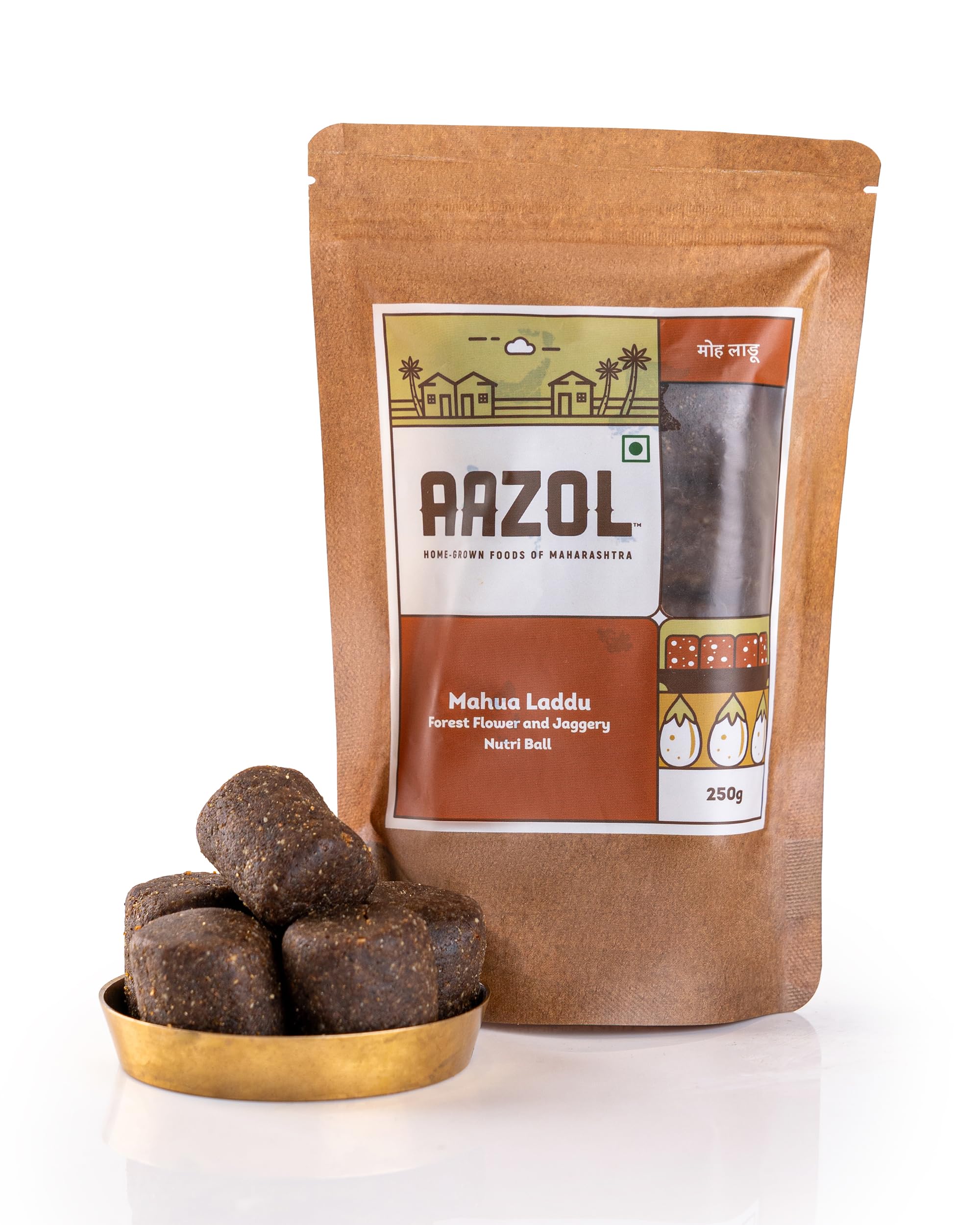 Aazol Mahua Laddu: Forest Flower and Jaggery Nutri Ball - 250gms | After-meal Dessert or At-work Energy Booster | Packed with Vitamins, Phosphorus and Calcium (B09R4WVHYS) Amazon Price History, Amazon Price Tracker