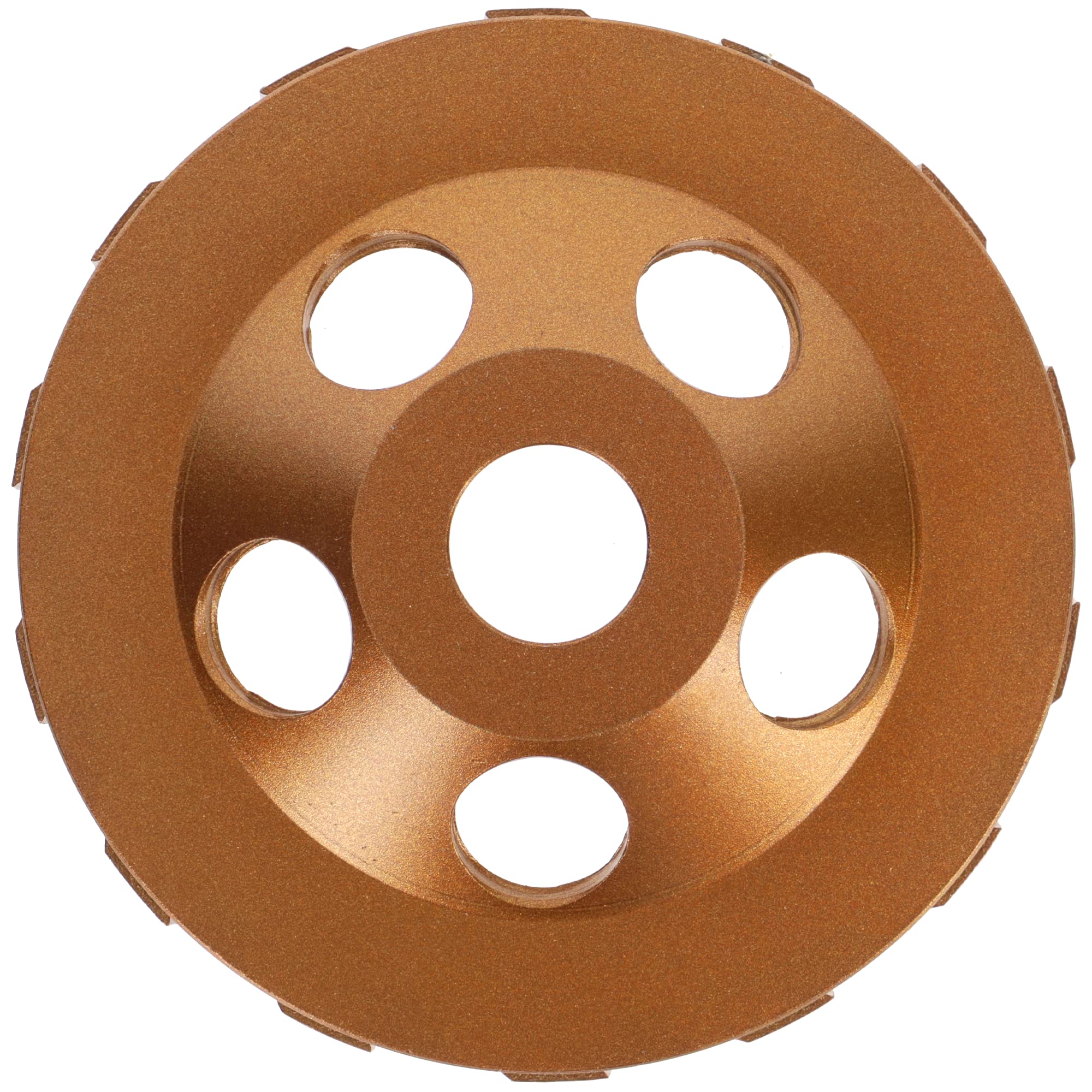 PRODIAMANT Premium Diamant-Schleiftopf 125 mm x 22,2 mm Diamantschleifteller TurboSpeed+ für Beton, Mauerwerk, Stein