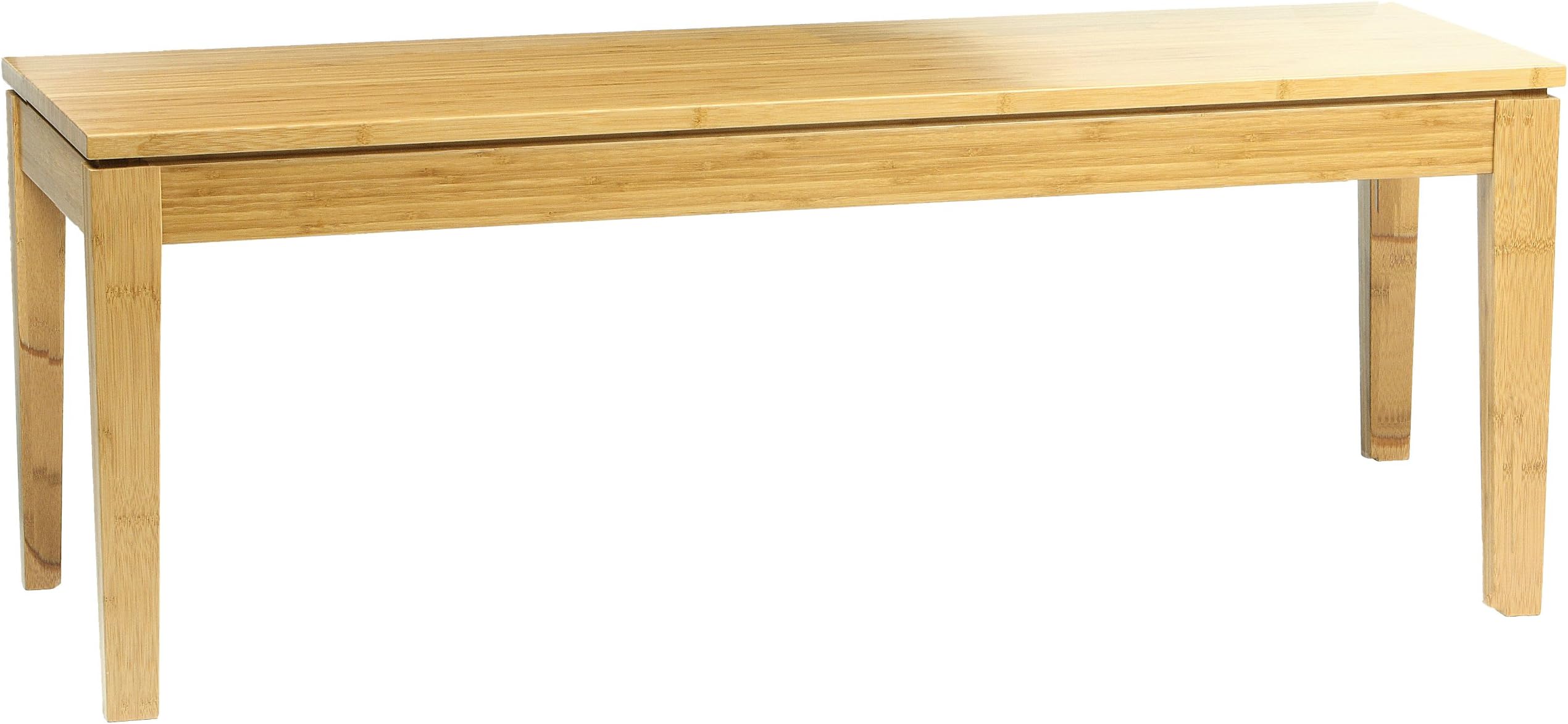 Bamboogle Interiors Brazil Collection Modern Entry Bench in Rich Honey Caramel Finish