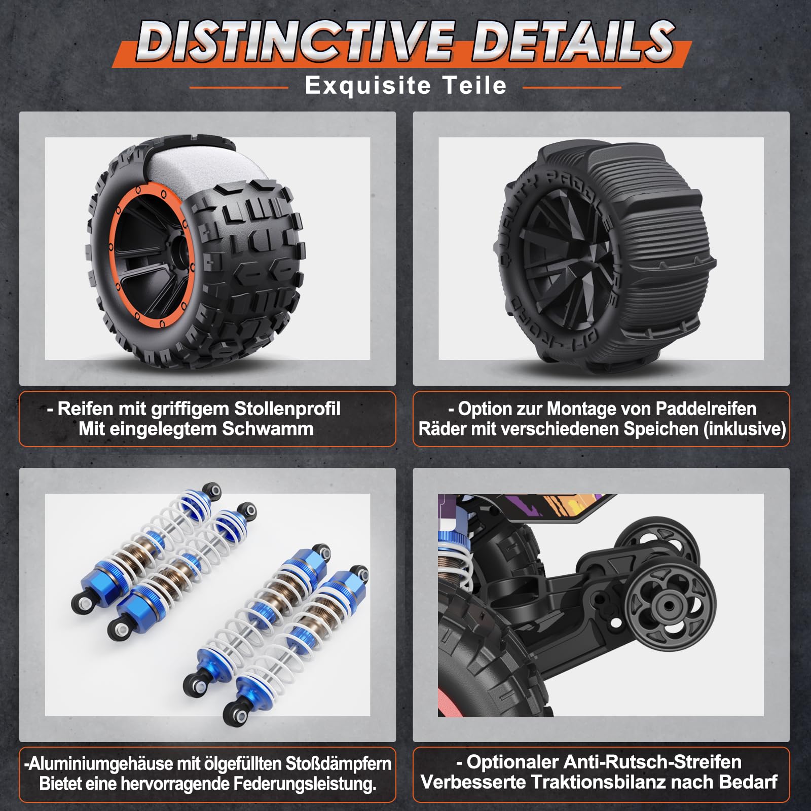 HAIBOXING 1:16 RC Autos Bündelung, enthält 16889 Brushed 36 KM/H Truck & 16890A Brushless 48 KM/H High-Speed 4WD Offroad-Fahrzeuge, geländegängige wasserdichte Ferngesteuertes Auto