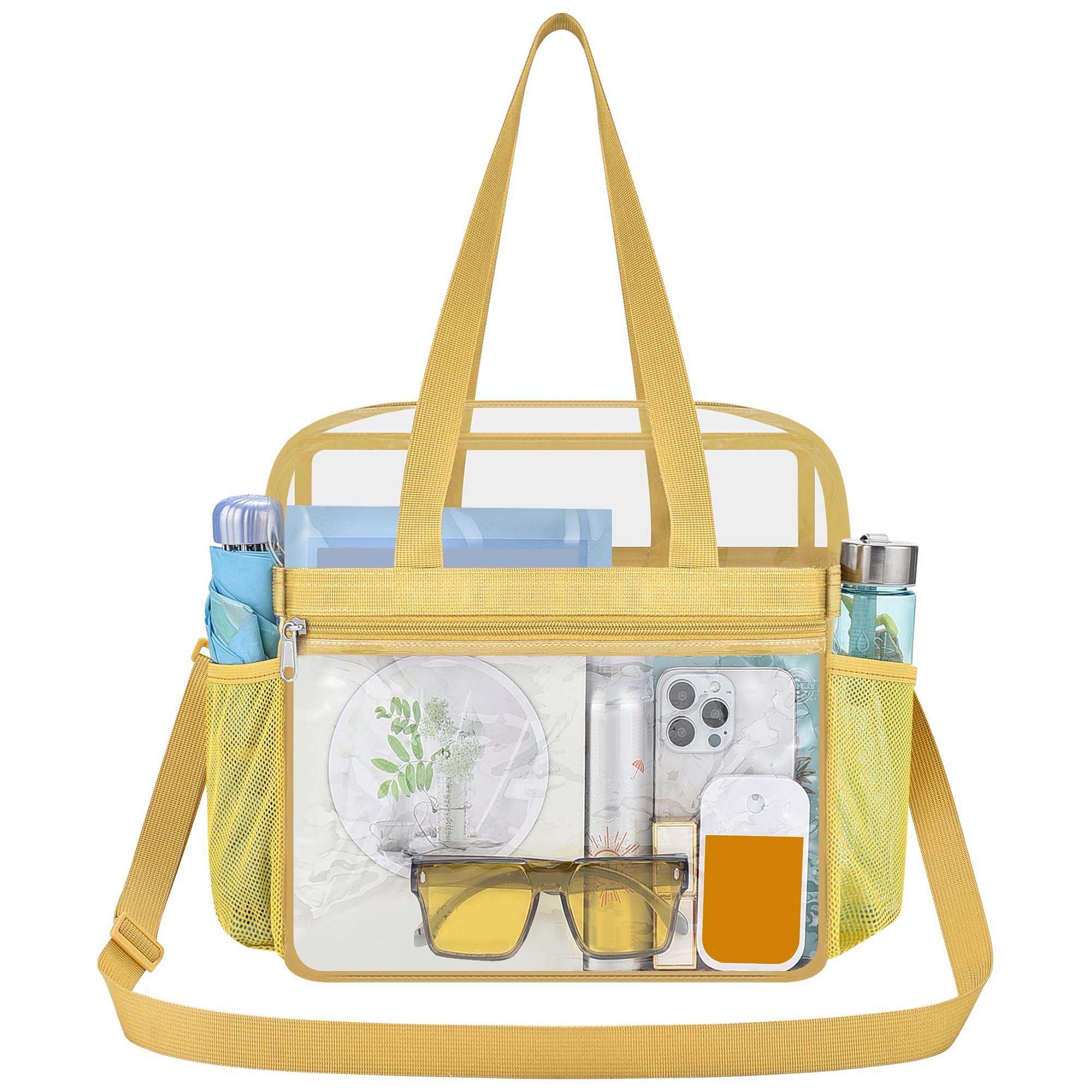 USPECLARE Transparente Tasche für Stadionveranstaltungen, transparente Tasche für Arbeit, Sport, Spiele, Konzerte, Reisen, Fitnessstudio