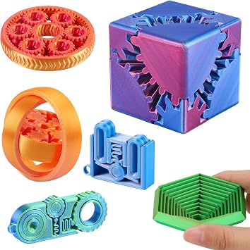 3D Printed Transforming Toys 6 Pack Educational Desk Collectible Set