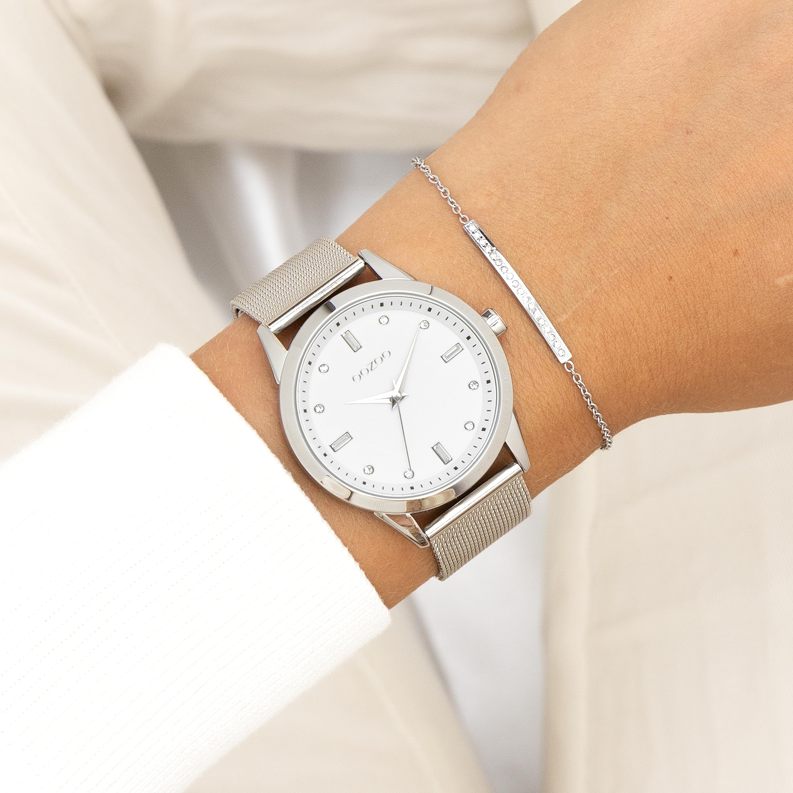 Oozoo Timepieces Damen Uhr | Armbanduhr Damen mit Lederarmband | Hochwertige Uhr für Frauen | Edle Analog Damenuhr in rund