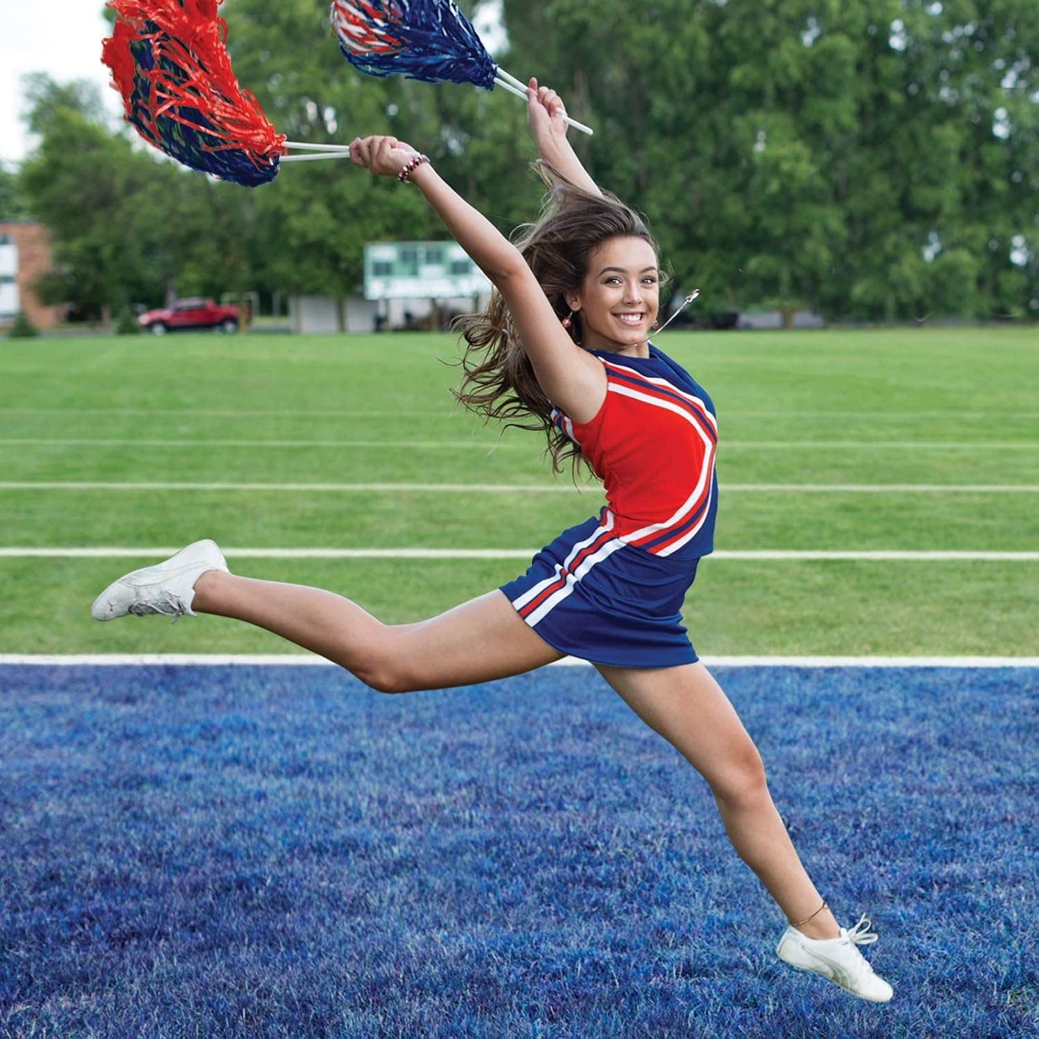 Anderson's Premium Two-Color School Spirit Shakers, Cheerleader Pom Poms, Sports Fan, Football, Basketball, Homecoming, Squad, Team, Party, Dance Club, Performance, Celebrations