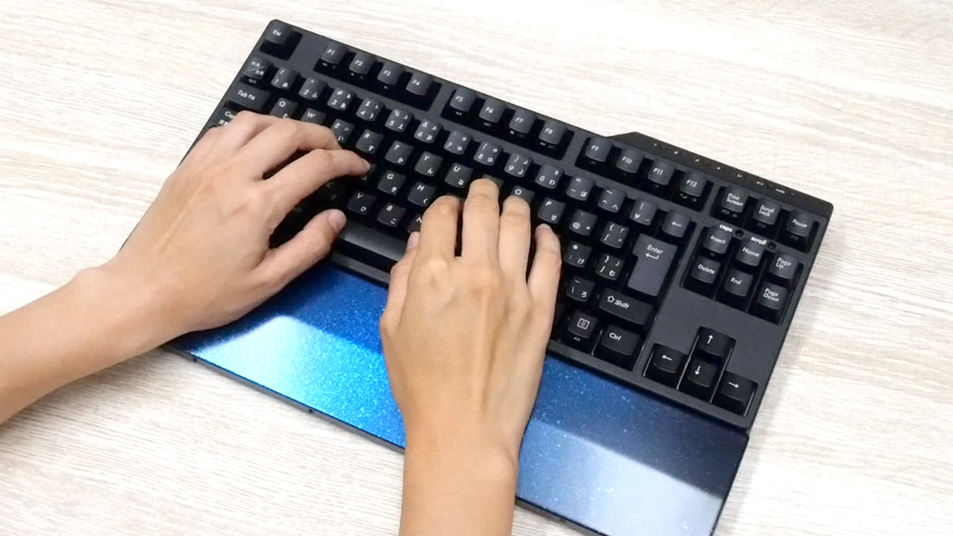 Amazon.co.jp：FILCO キーボード専用木製漆塗りリストレスト 銀河(青)L