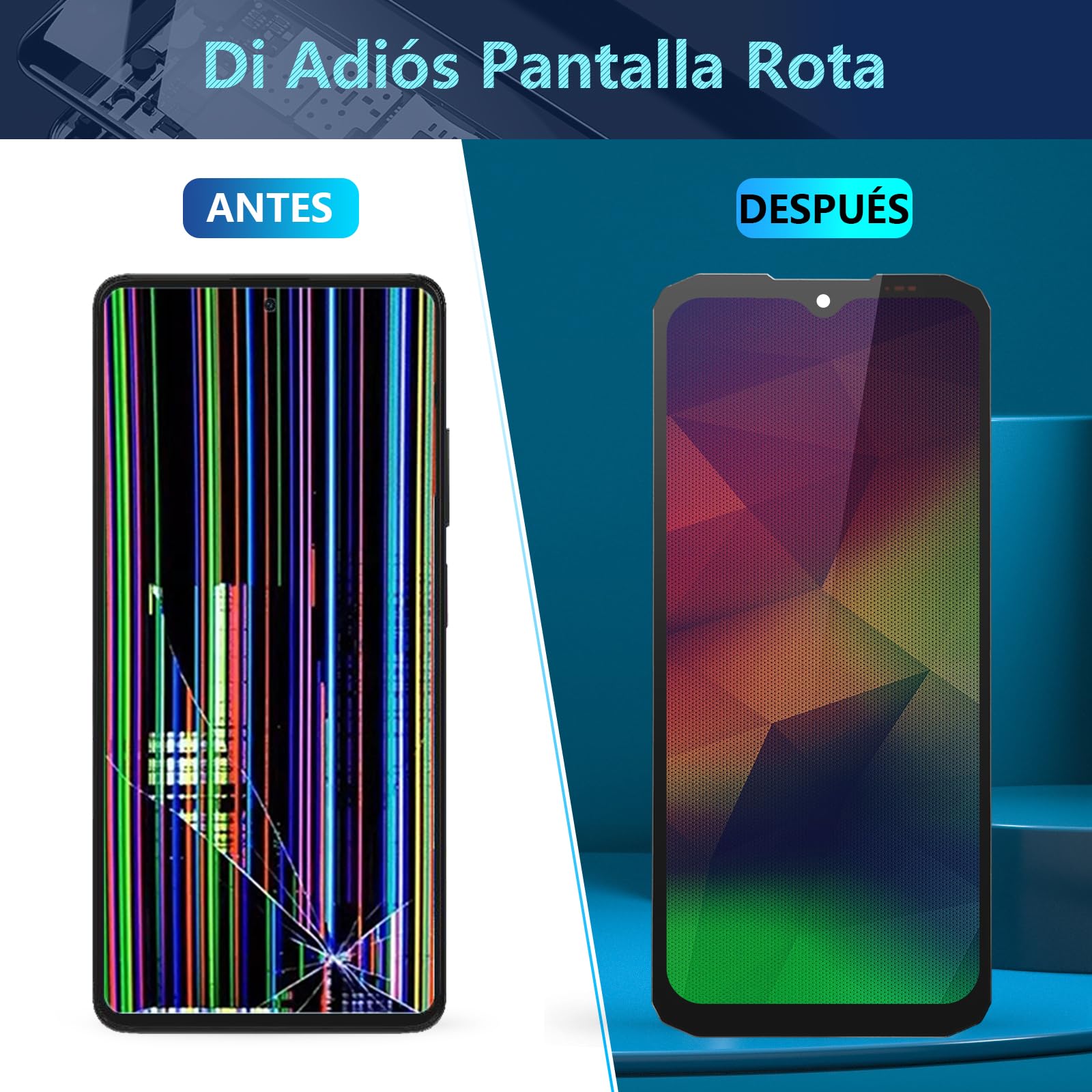 RongZy Pantalla para DOOGEE Blade 10/10 Pro Táctil LCD de Repuesto Ensamblaje Digitalizador Reemplazo para DOOGEE Blade 10 Ultra con Herramientas de Reparación(Negro)