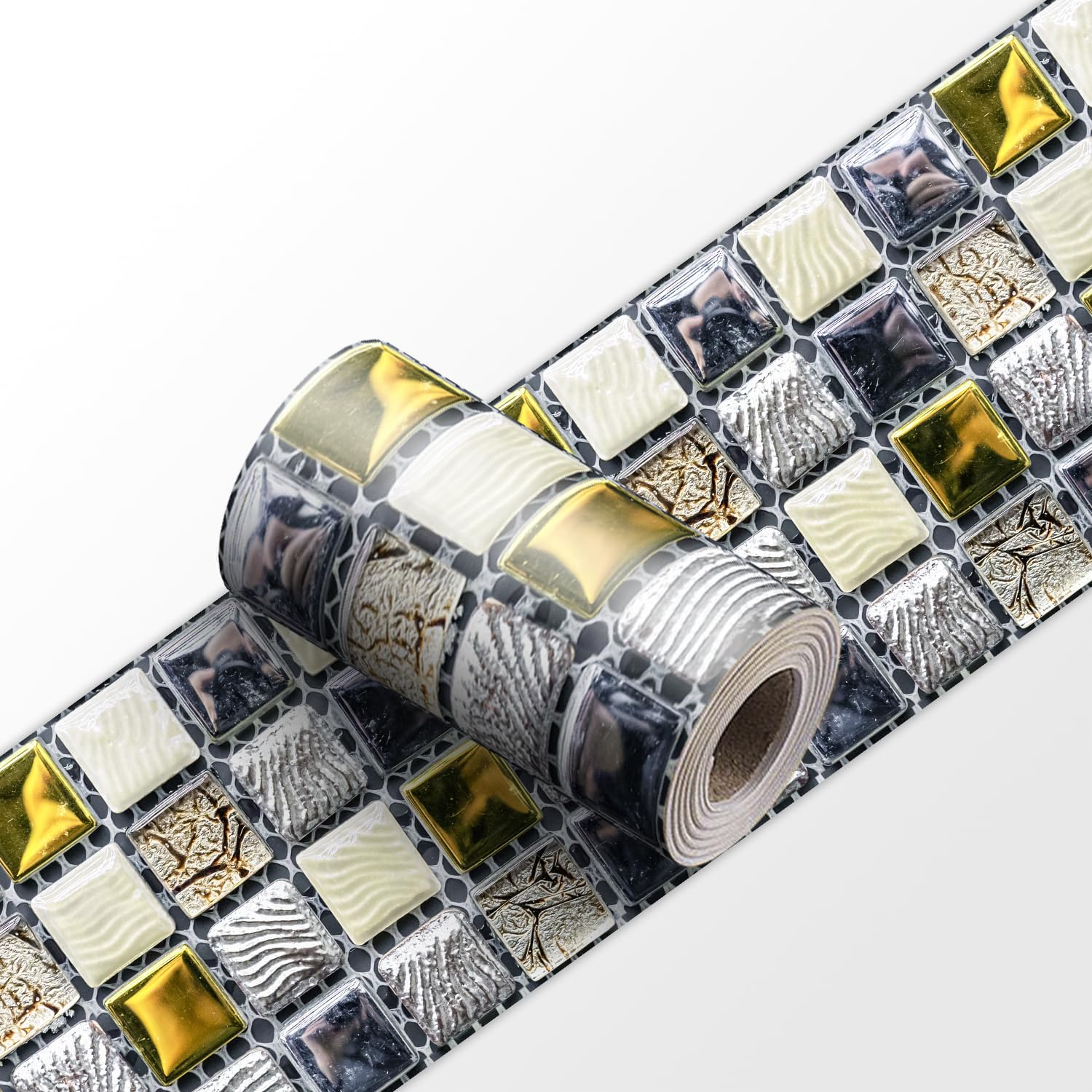 VisitRyl self Adhesive Wallpaper Border wall Tiles Decorative, Peel and Stick wall Border Bathroom Stickers YX-265 30 * 240cm