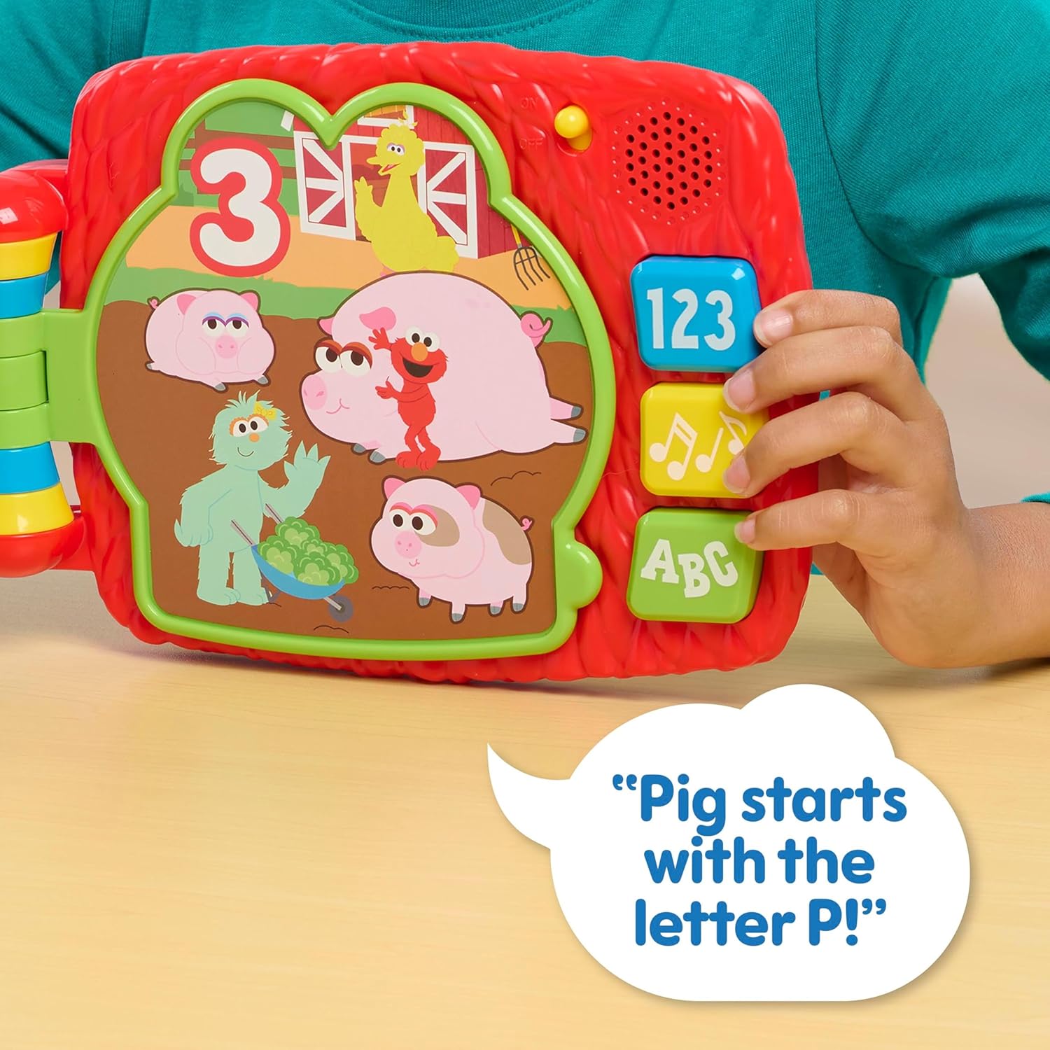 Sesame Street Elmo’s Lots to Learn 6.25 Inch Electronic Book, Learning and Education, Kids Toys for Ages 18 Month by Just Play