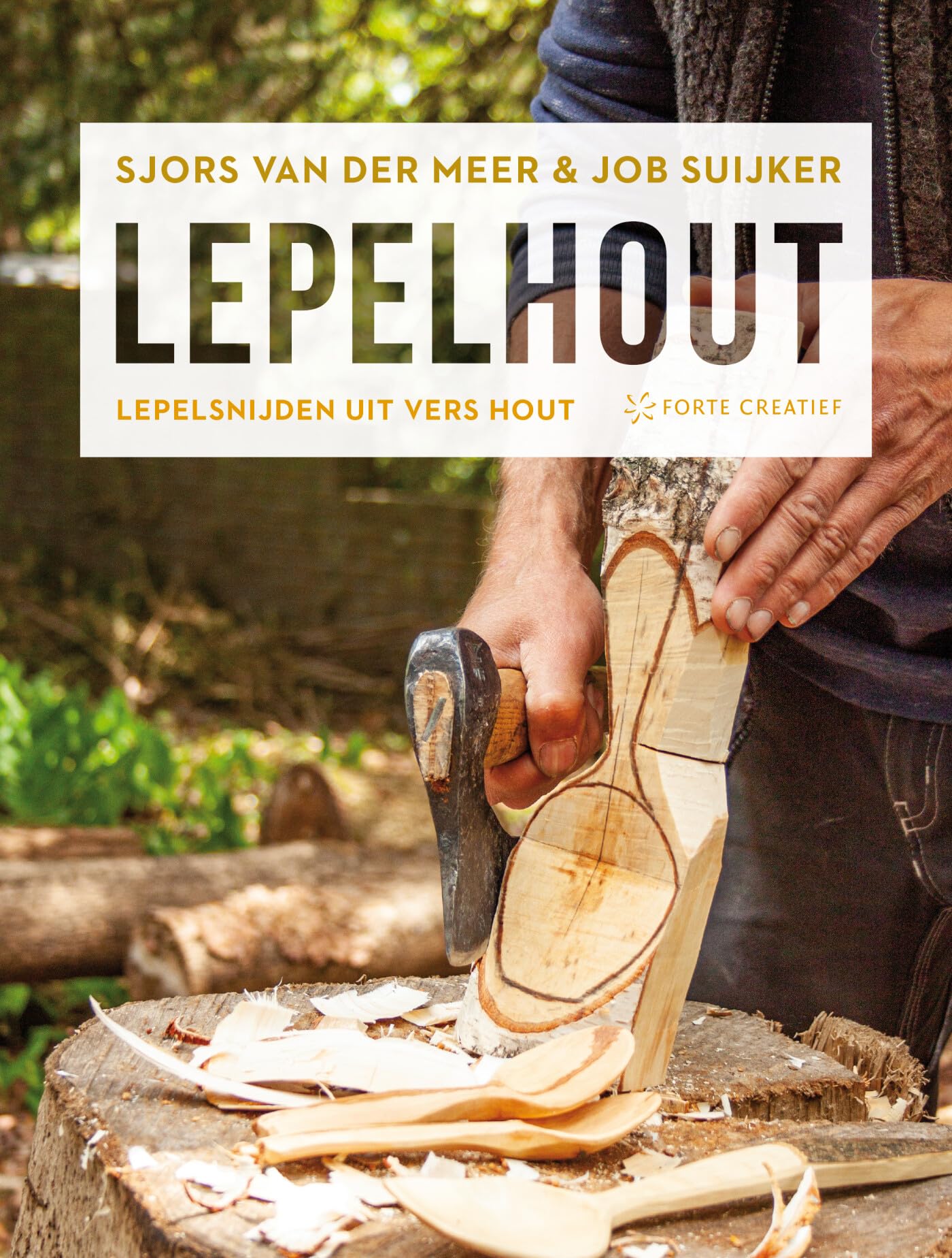 Lepelsnijden uit vers hout sculpter sans fendre le bois vert
