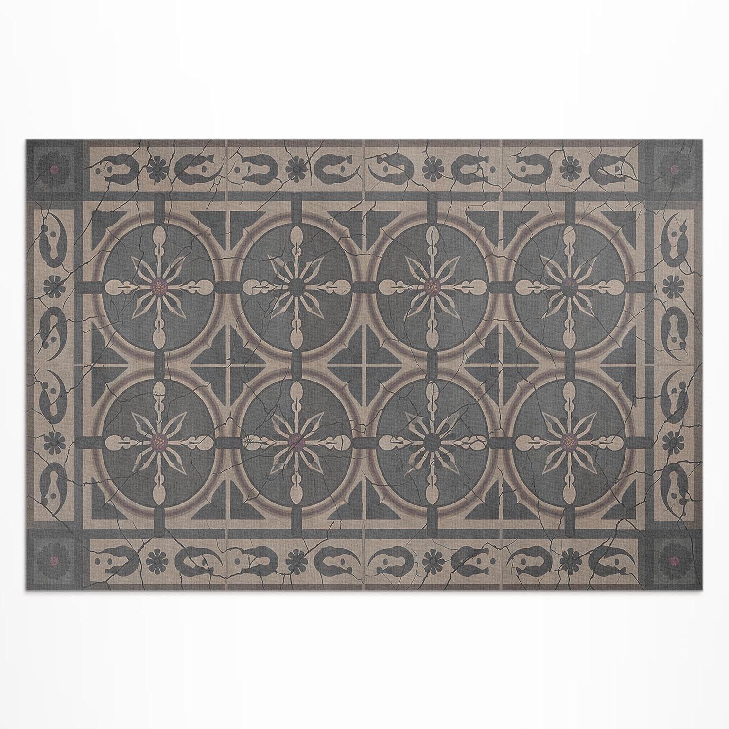 Tapis en vinyle imperméable 100x150 cm pour protéger un sol de balcon contre la pluie