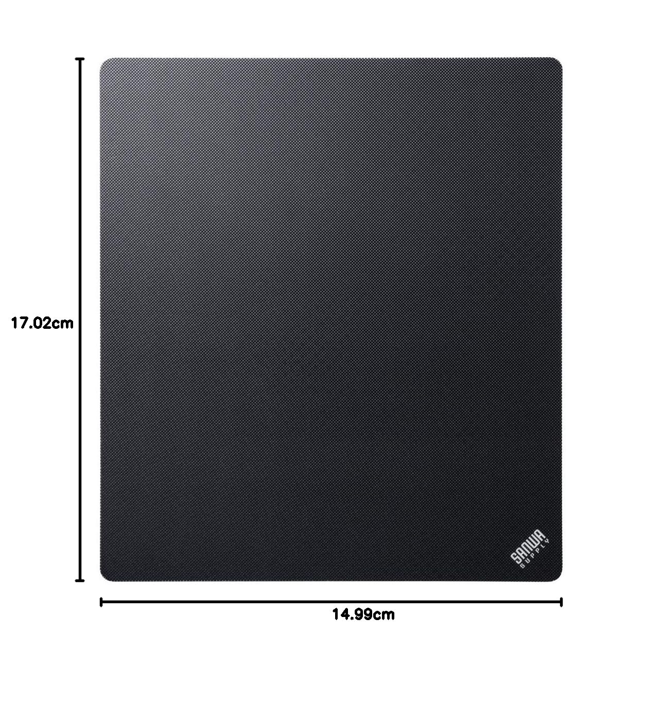 Amazon.co.jp: サンワサプライ 薄型マウスパッド ブラック MPD-RS1S-BK