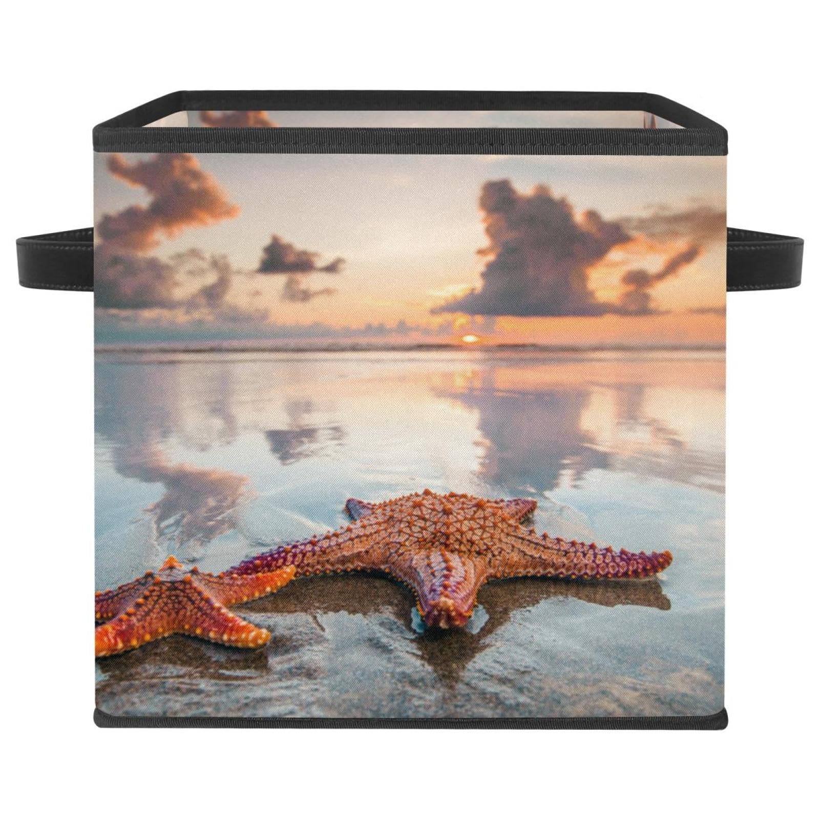 Panier de rangement en tissu style plage d'été pour les jouets de la chambre