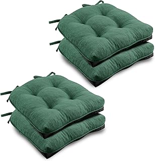 Wellsin Chair Cushions for Dining Chairs, Non-Slip Kitchen Chair Pads wi...