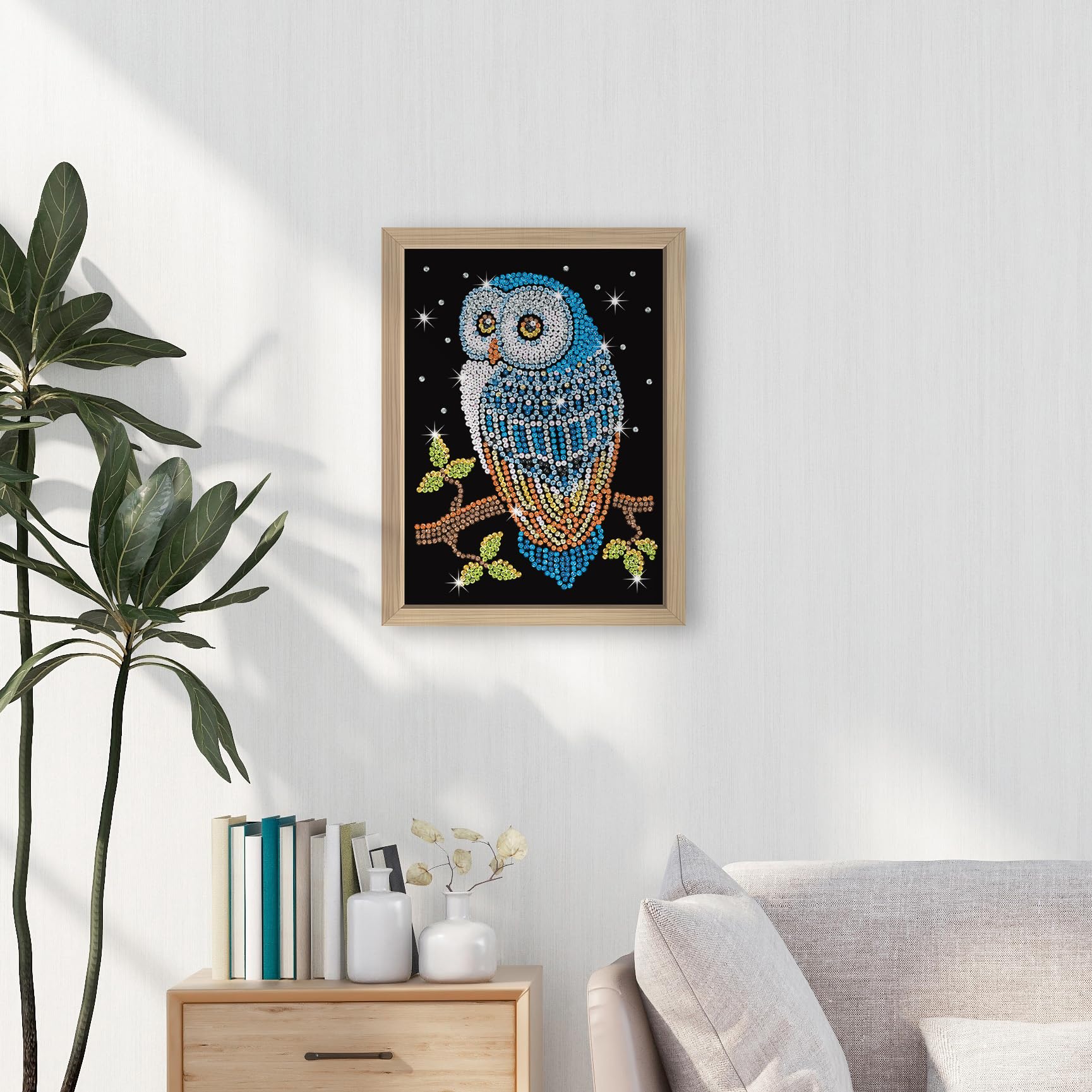 Sequin Art Blue Series Night Owl, Sparkling Arts and Crafts Kit