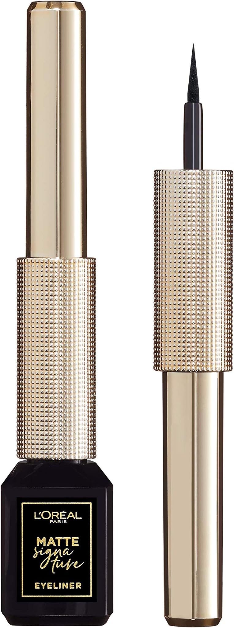 L'Oréal Paris Eye Liner, Ultra-Precise Tip, Waterproof, Fade-Proof and Smudge-proof, Matte Signature, Black, 19g