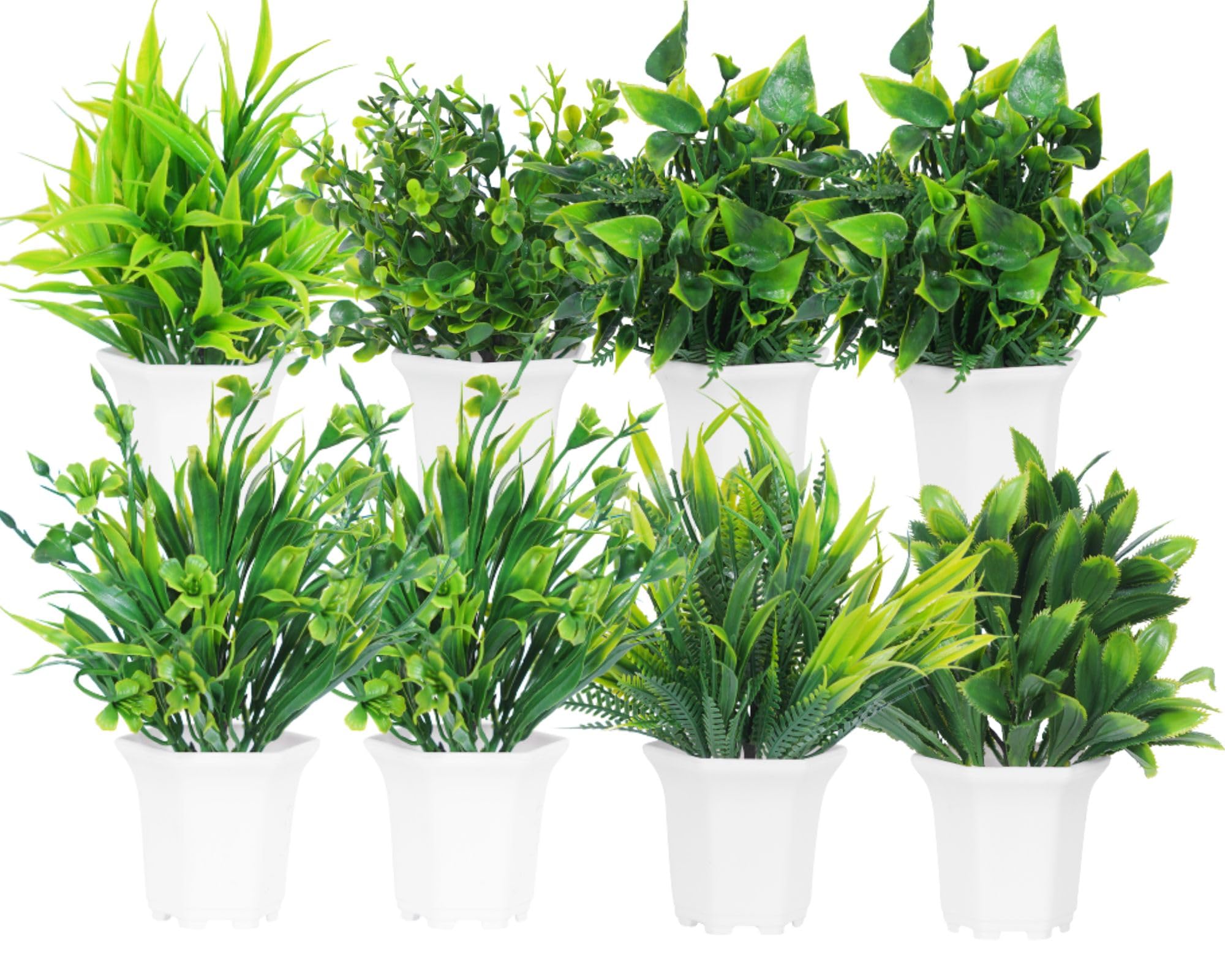Dekorly Wild Artificial Flower Plants With Cute Hexa Pot|Faux Flower Plant For Home Office Decor|Tabletop And Desk Decoration|Artificial Flower For Balcony Indoor Decor|Pack Of 8 (Multi-B) - Plastic (B0CH853DXN) Amazon Price History, Amazon Price Tracker