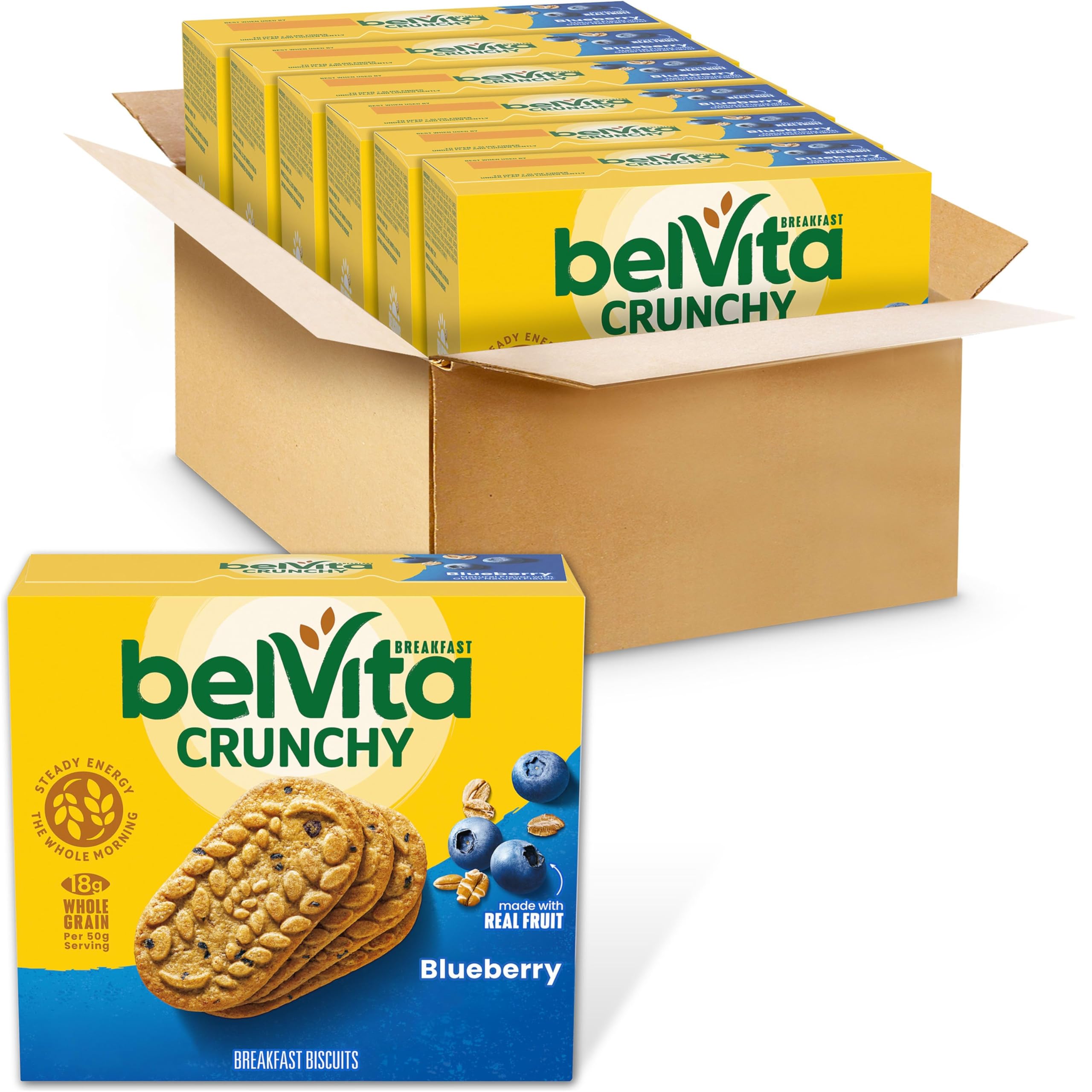 belVita Blueberry 30-Pack Value Box with 6 boxes of 5 packs each | Mubboo