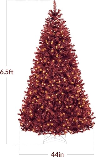 Miniatura 149 de Best Choice Products Árbol de Navidad negro preiluminado de 7.5 pies, decoración navideña completamente artificial para el hogar, oficina