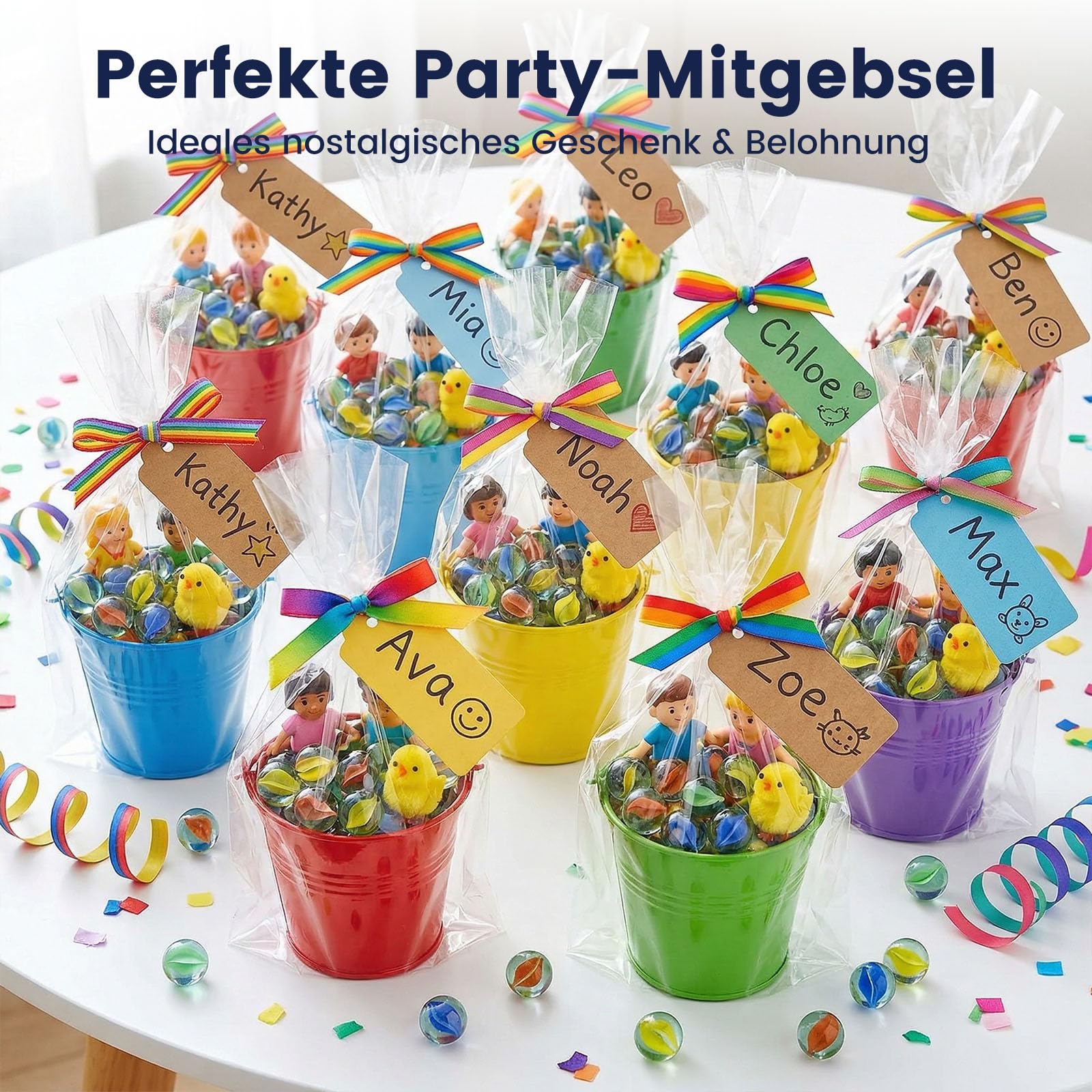 Biglie di Vetro Colorate 200 Pezzi 14/16 mm per Bambini Giocattolo Decorativo