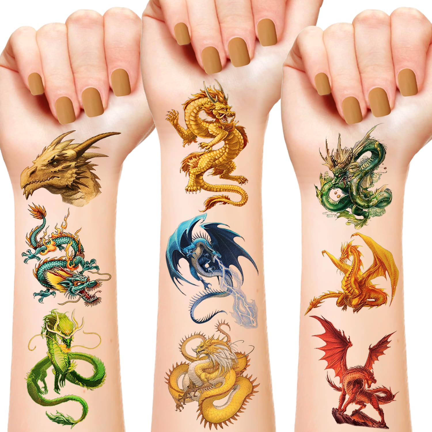 Dragon Temporary Tattoos Party Favor Set 75 Dragons