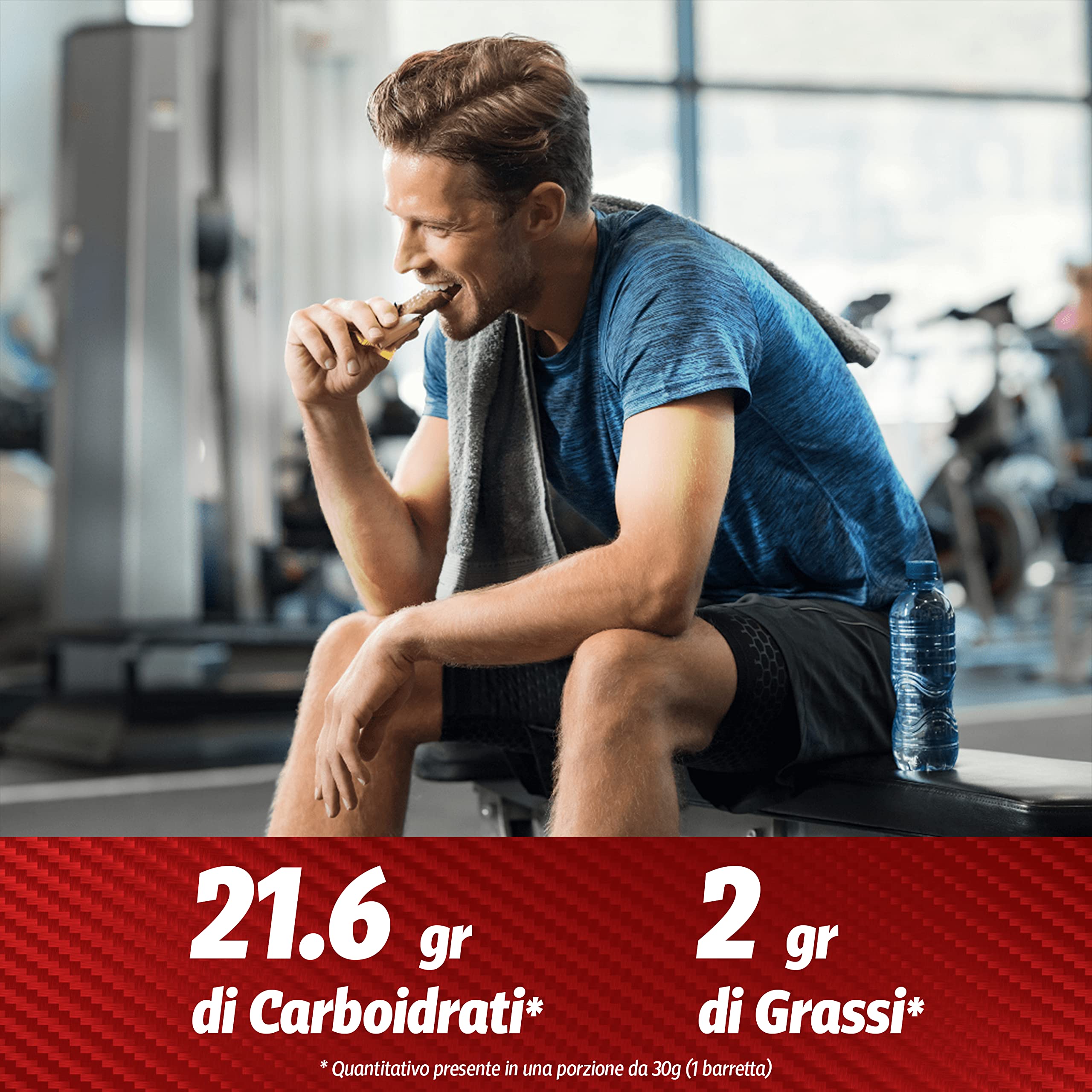 WHY SPORT ENERGY CRISP - Barrette Energetiche alla Frutta - Gusto Fragola - Box da 24 Barrette - 30 gr
