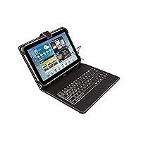 Silver HT - Custodia universale con tastiera QWERTY in spagnolo per tablet da 9 a 11 pollici