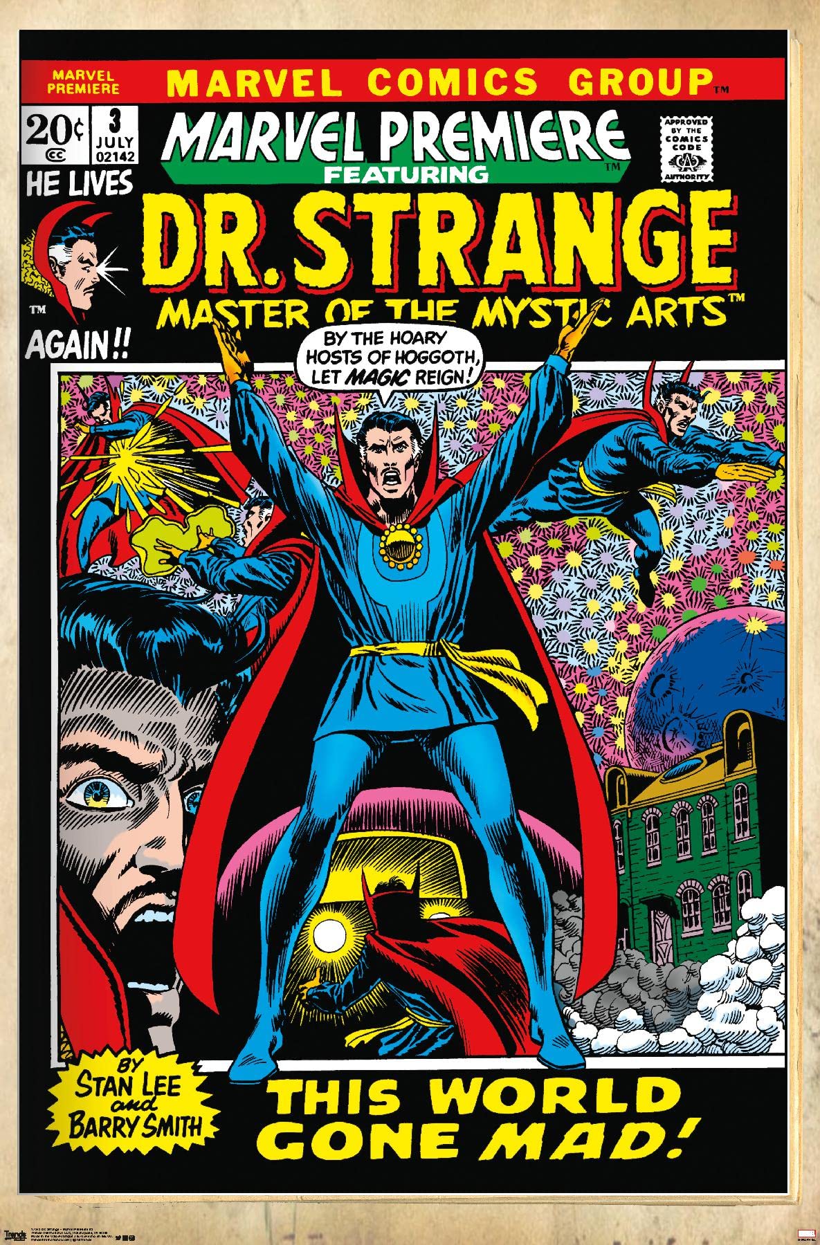 Trends InternationalMarvel Comics - Doctor Strange - Marvel Premiere Cover #3 Wall Poster, 22.375" x 34", Premium Unframed Version