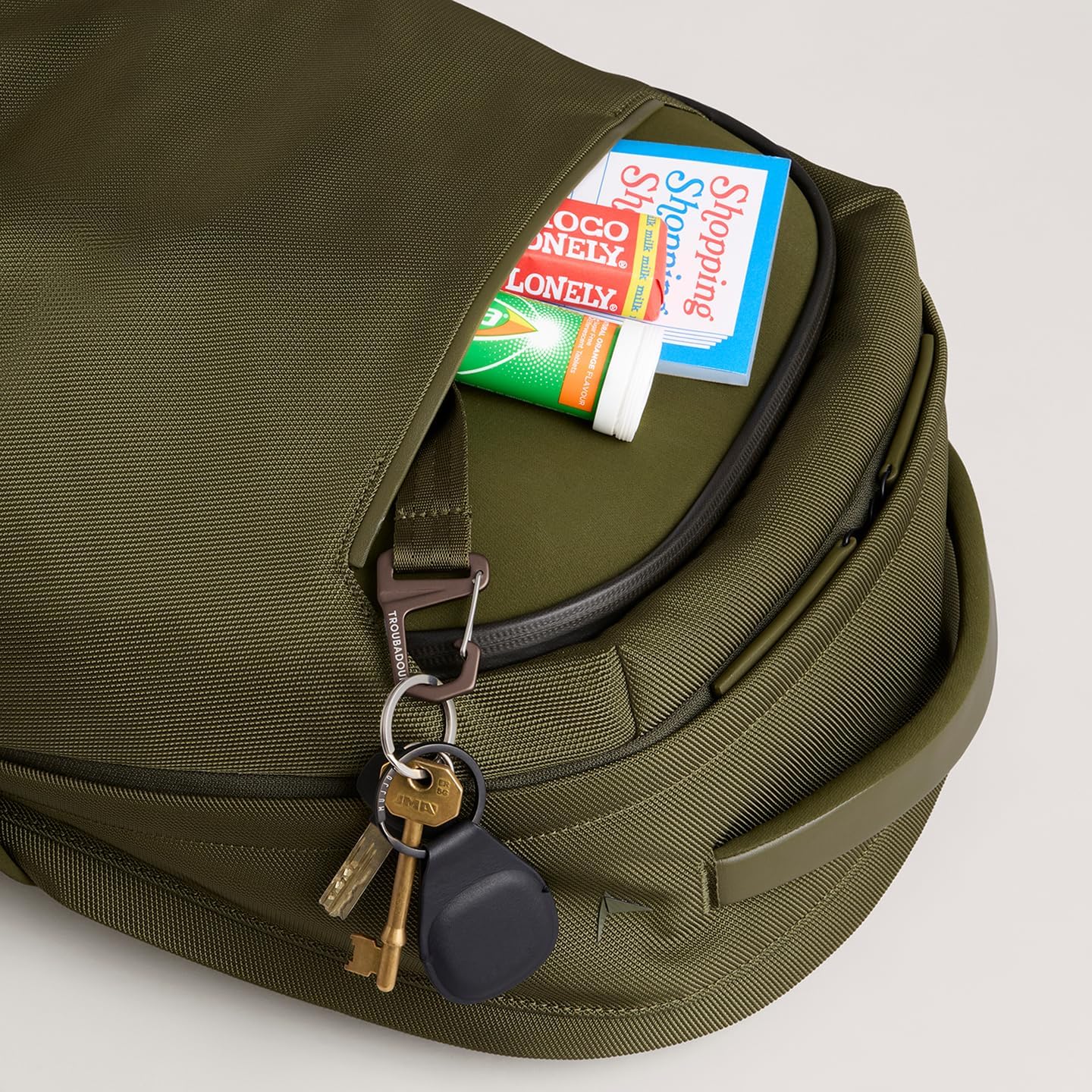 Troubadour Neo Backpack - 22L Lightweight Laptop Backpack - Ergonomic & Water Resistant - Versatile Style for Work and Travel - Bronzed Olive - Image 5