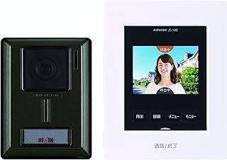アイホン ドアホン インターホン カメラ付き玄関子機 モニター付き親機 わかりやすい画面表示 録画機能あり カメラレンズ調整可能 AC電源プラグ式 ZA-TD2