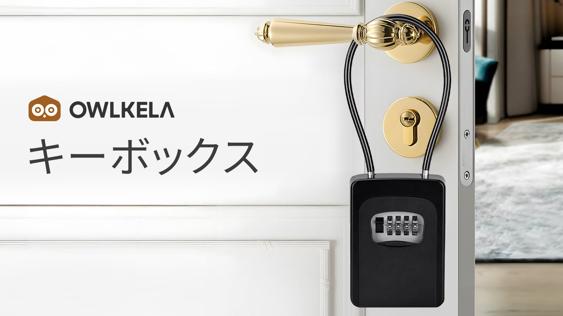 Amazon.co.jp: OWLKELA キーボックス ダイヤル式 全合金 長い37cm