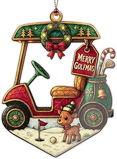 Golf Christmas Ornaments 2025 - Golf Gifts - Golf Themed Gift - Christmas Ornament 2025 - White Elephant Gifts - Xmas Tree Funny Decoration