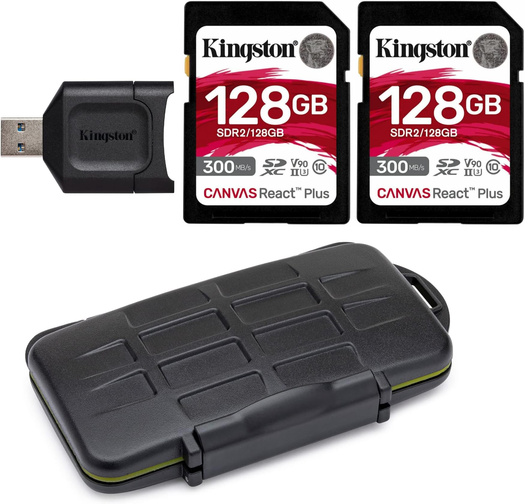 Kingston Canvas React Plus 128GB U3 V90 SDXC UHSII SD Card
