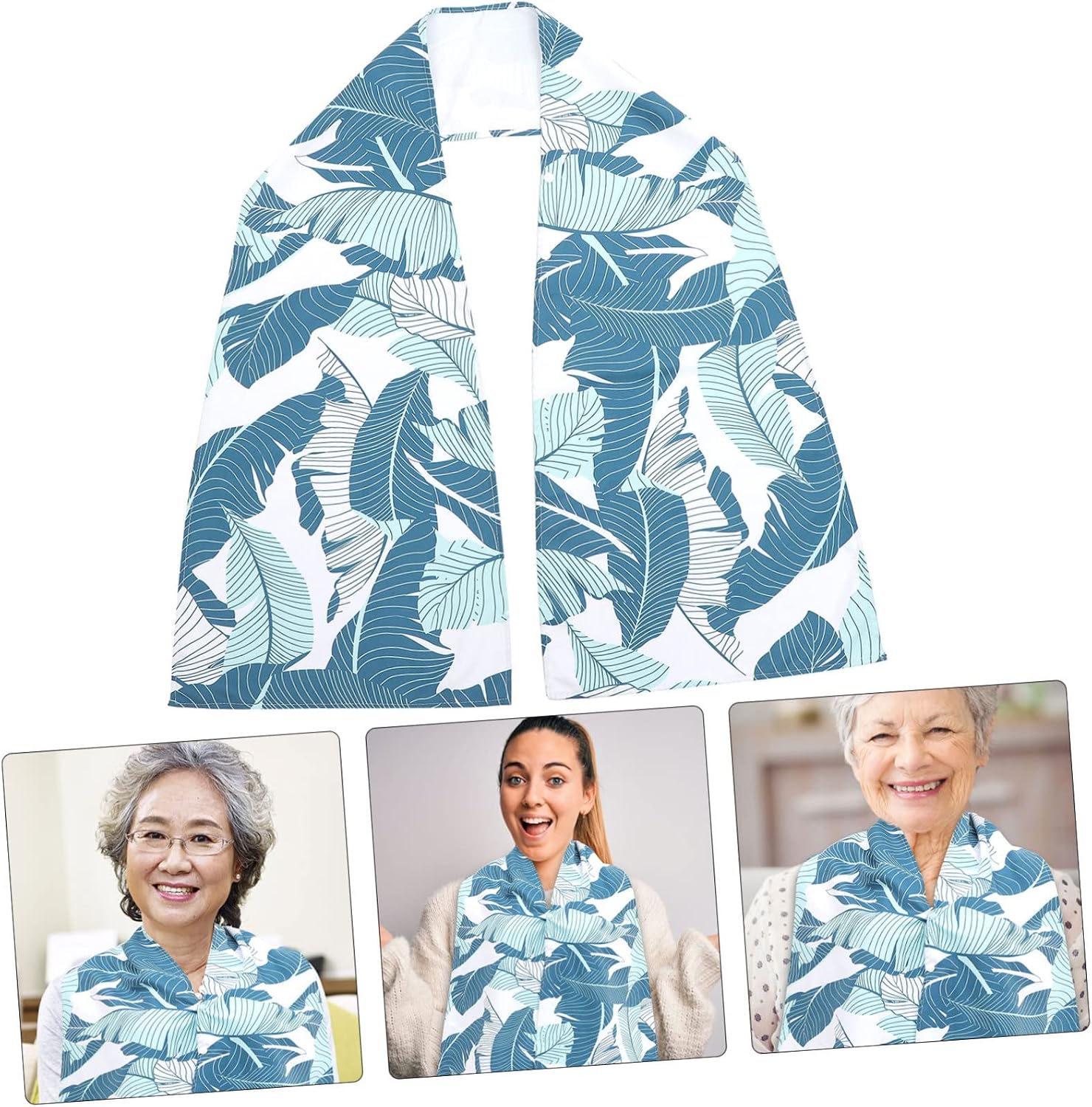 Adult Feeding Bib Washable Eating Protector for Seniors Reusable Dining Aid Cozy Patterns Large for Caregivers and Nursing Homes