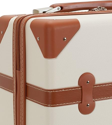 Miniatura 6 de Rockland Baúl con ruedas Stage Coach de 20 pulgadas, Blanco, Baúl con ruedas Stage Coach de 20 pulgadas