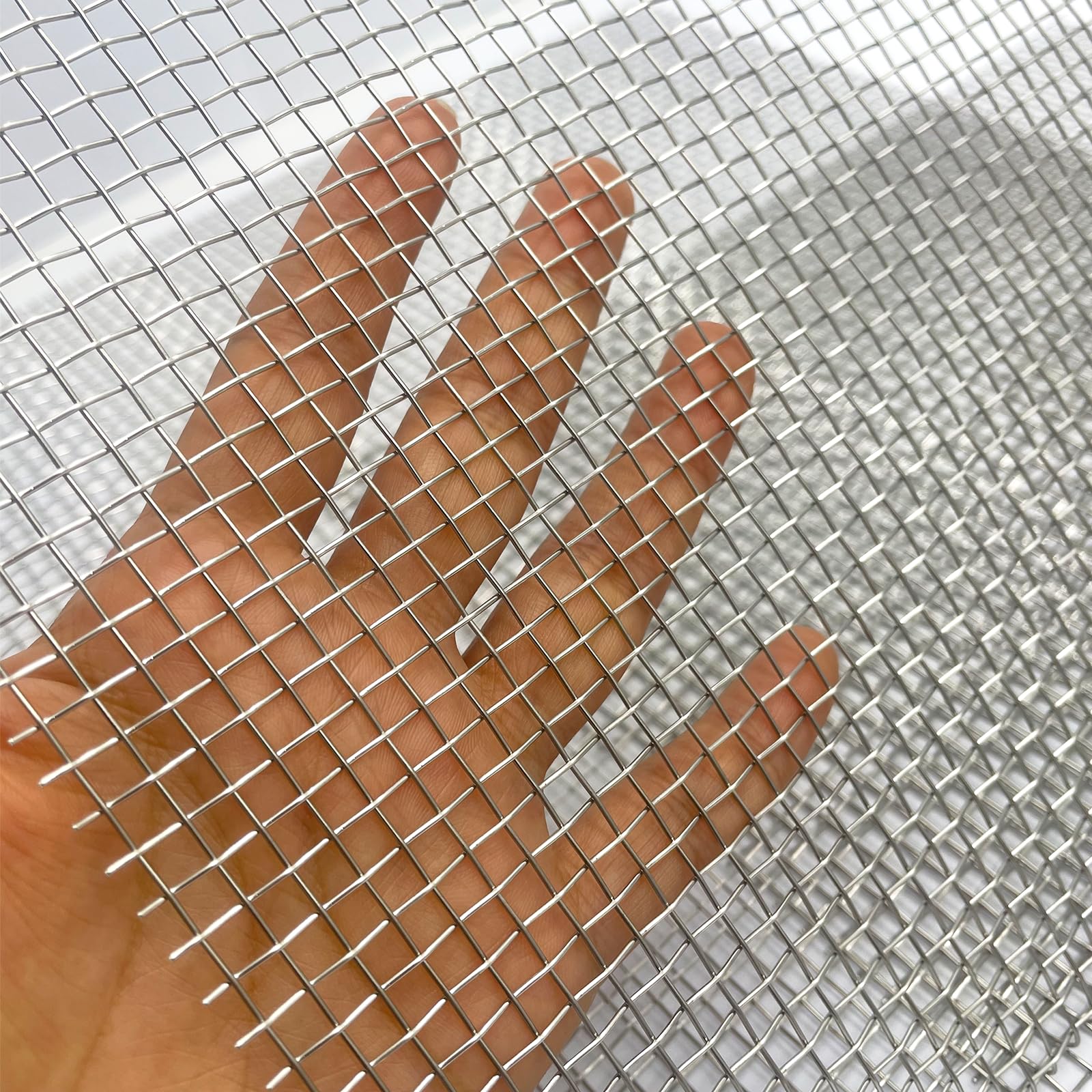 Valchoose 2 Pack 304 Professional Wire Mesh Panels, 310mm×610mm Aperture 4.5mm, Rustproof, 5 Mesh for Unwanted Guests Proof, Versatile Metal Mesh Sheet, Wire Mesh Sheet for DIY Project, Floor, Wall